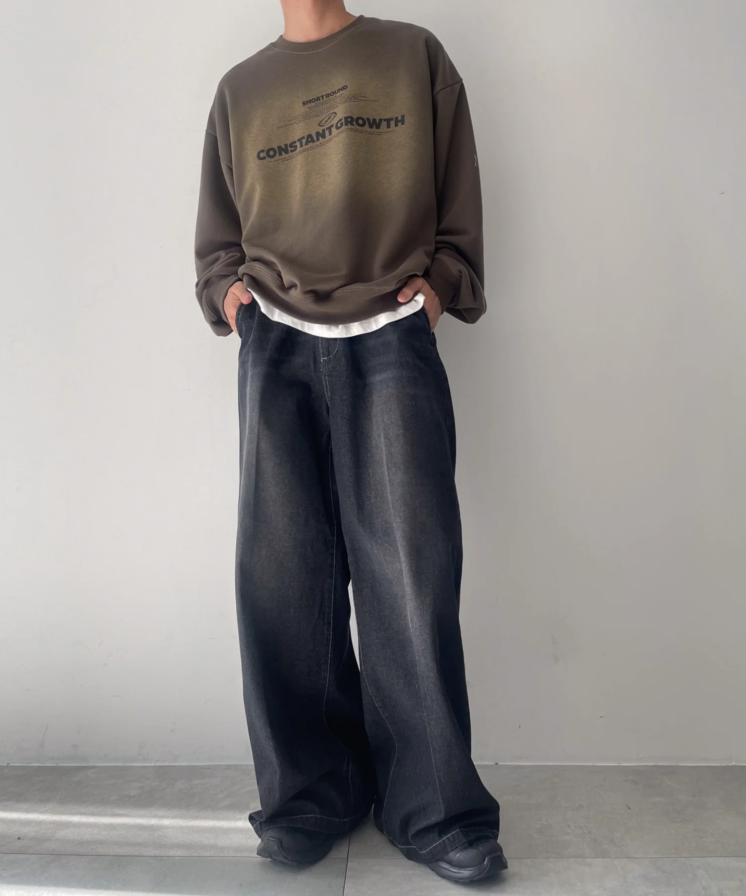 センタープレスワイドデニムパンツ - Image 14