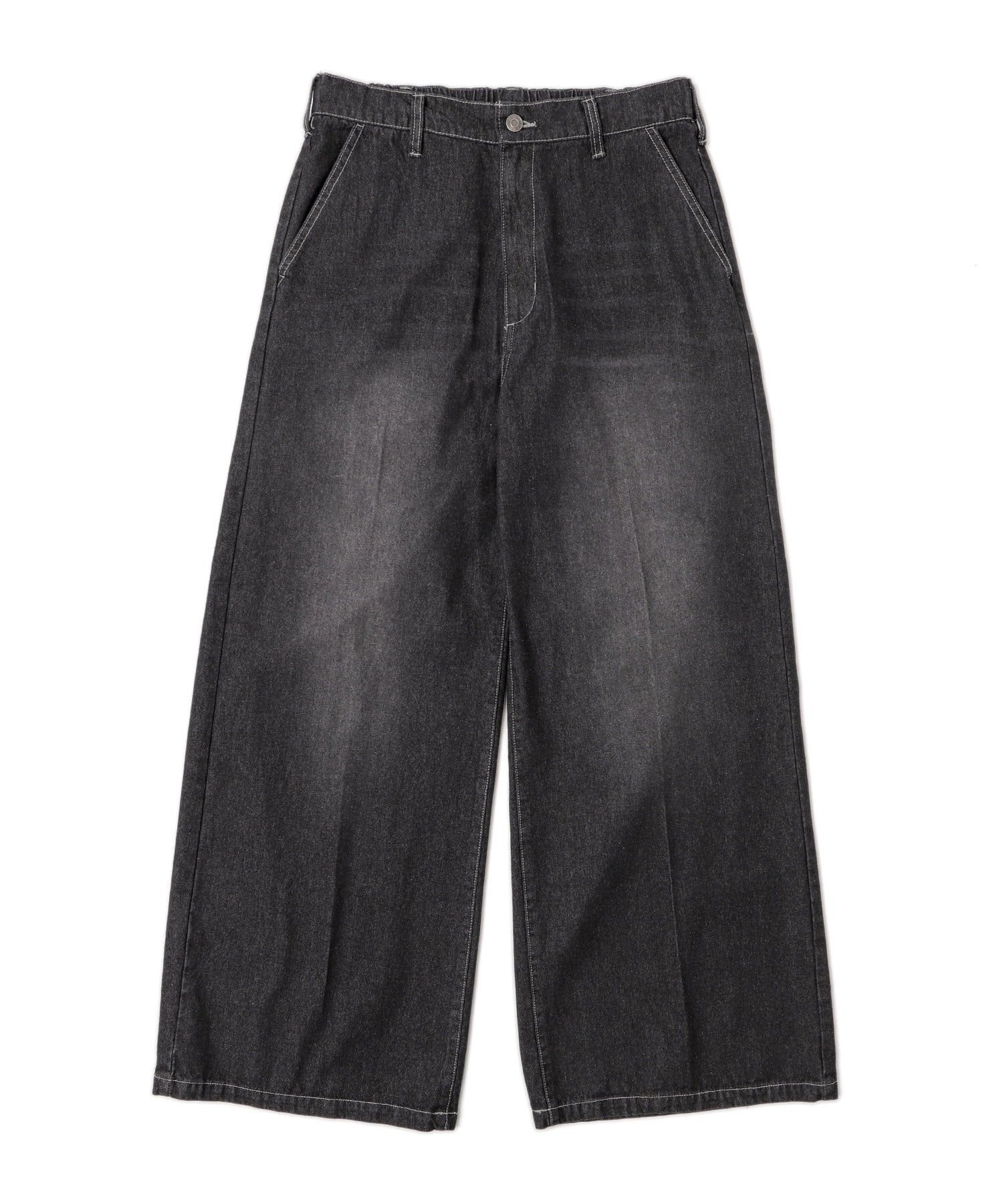センタープレスワイドデニムパンツ - Image 17