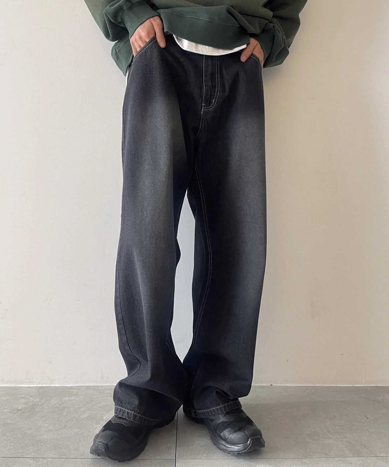 ワイドバギーデニムパンツ - Image 11