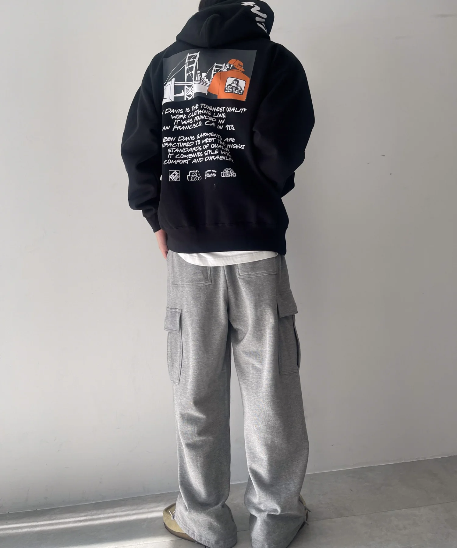 BENDAVISブリッジグラフィックプルパーカー - Image 3