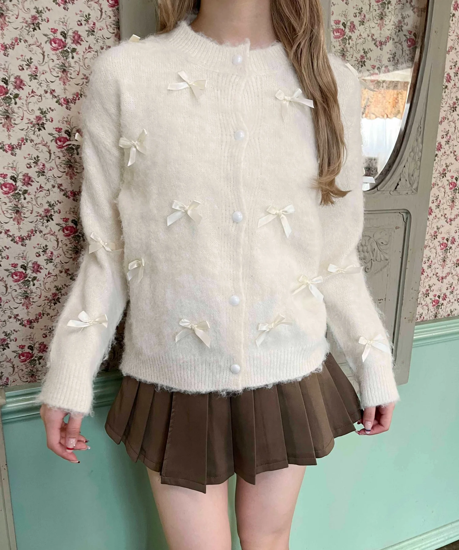 モヘアタッチリボンニット - Image 5