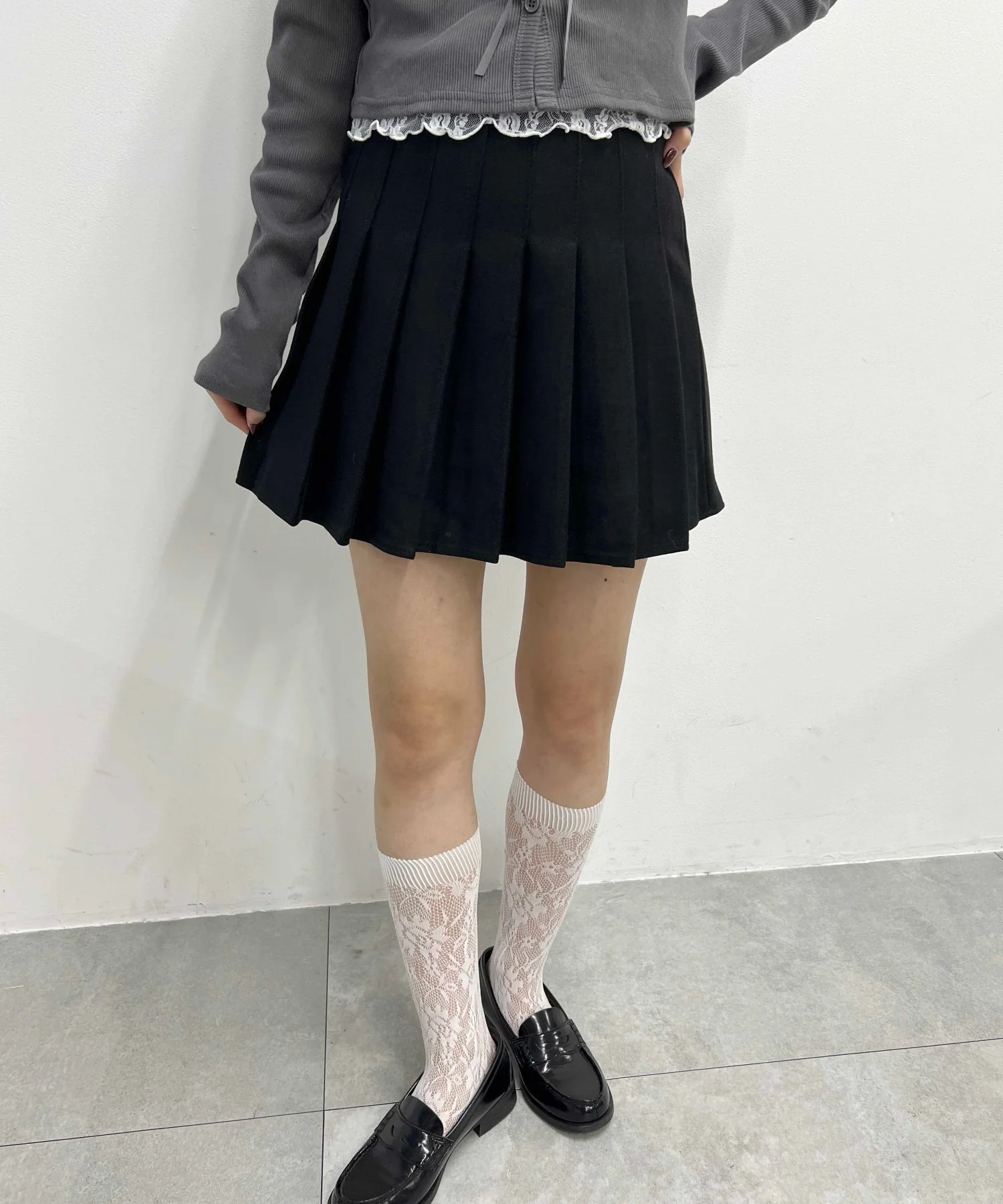 起毛プリーツミニスカート - Image 7