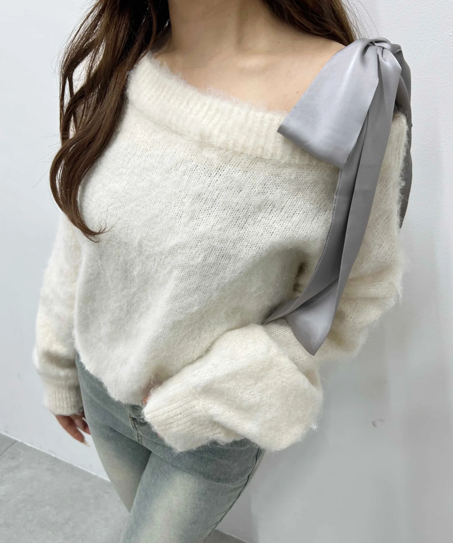 リボンワンショルニット - Image 11