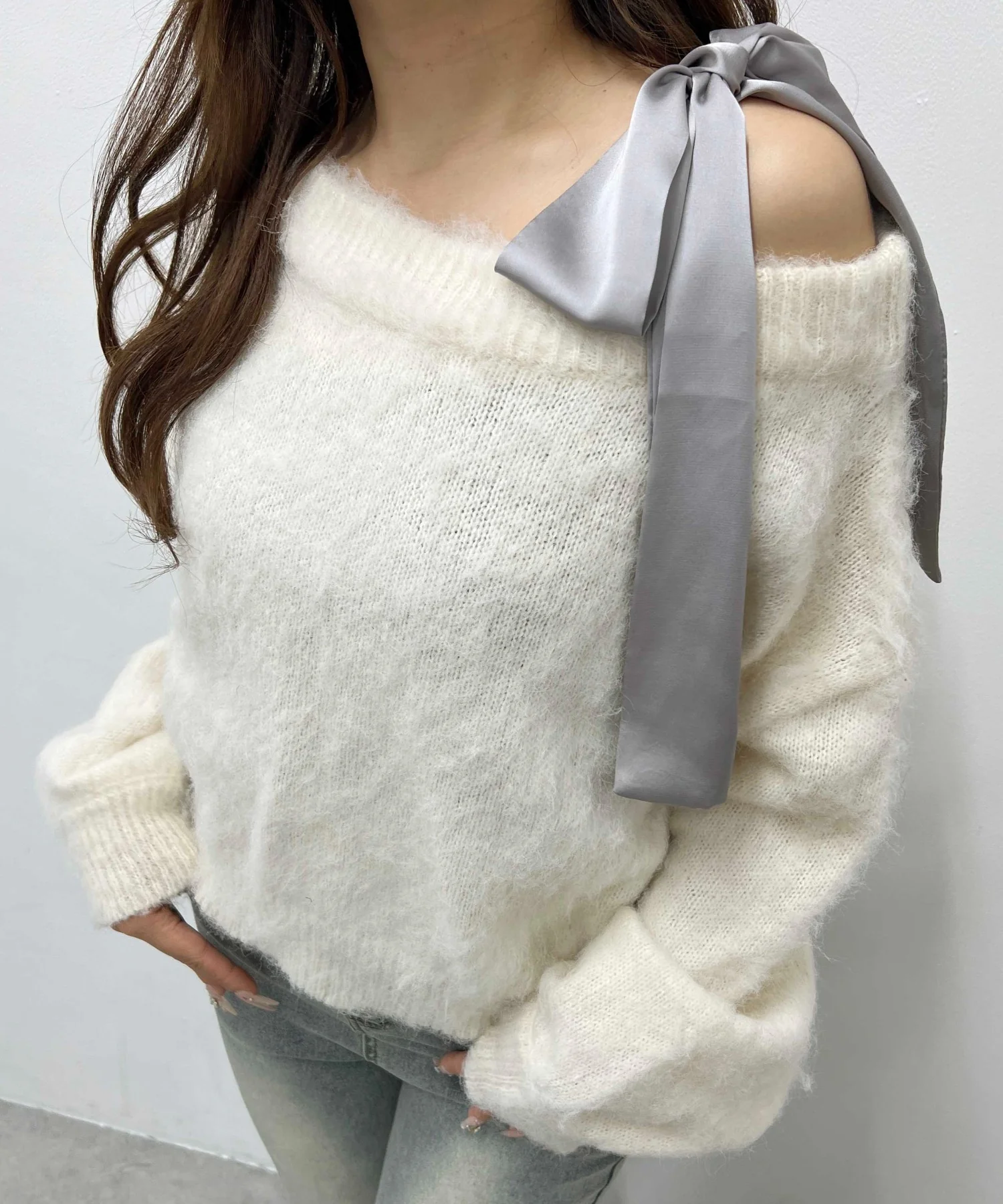 リボンワンショルニット - Image 12