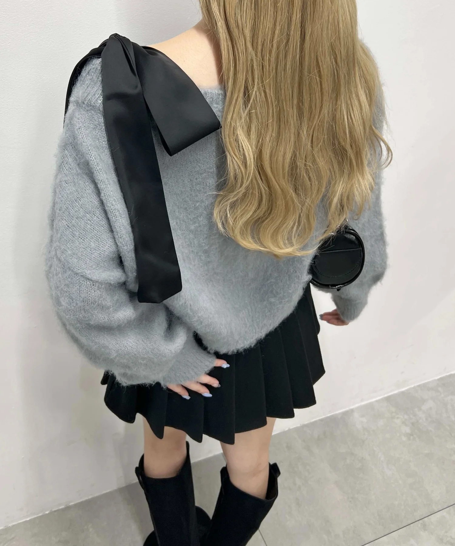 リボンワンショルニット - Image 18