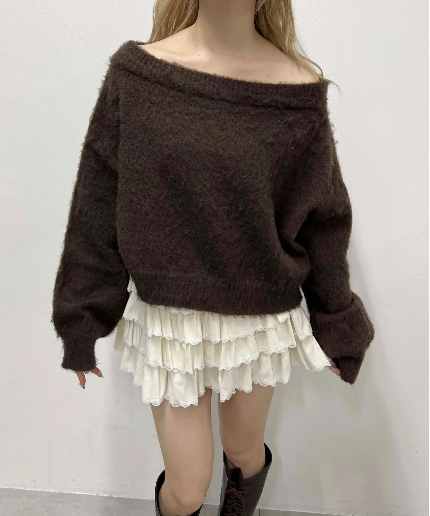リボンワンショルニット - Image 9