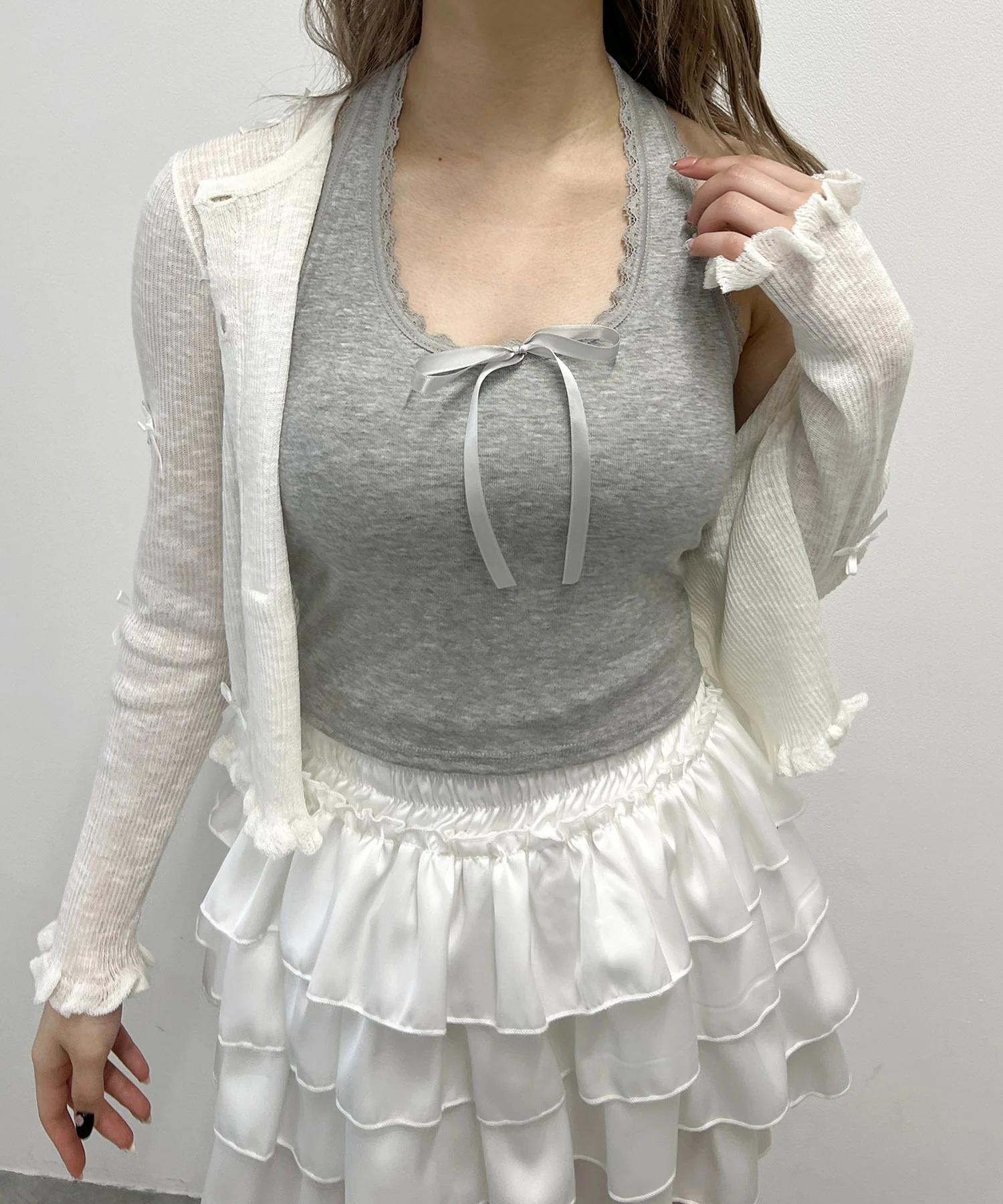 ホルターネックリボンキャミソール - Image 3