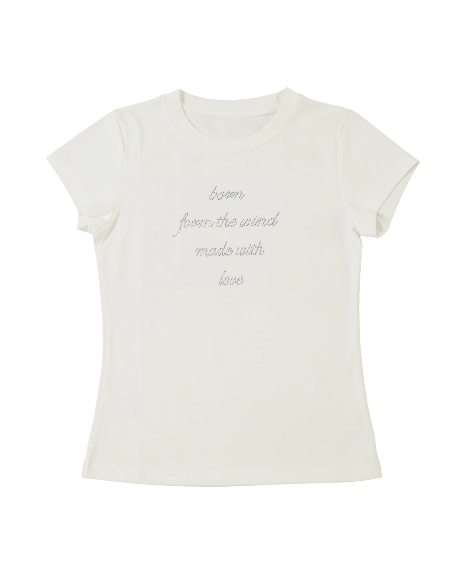 ラインストーンメッセージTシャツ - Image 11