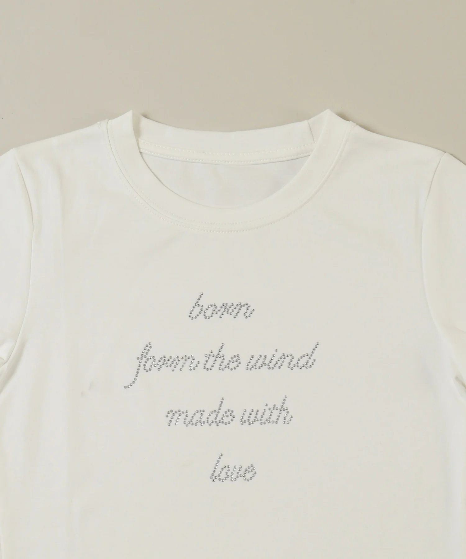 ラインストーンメッセージTシャツ - Image 13