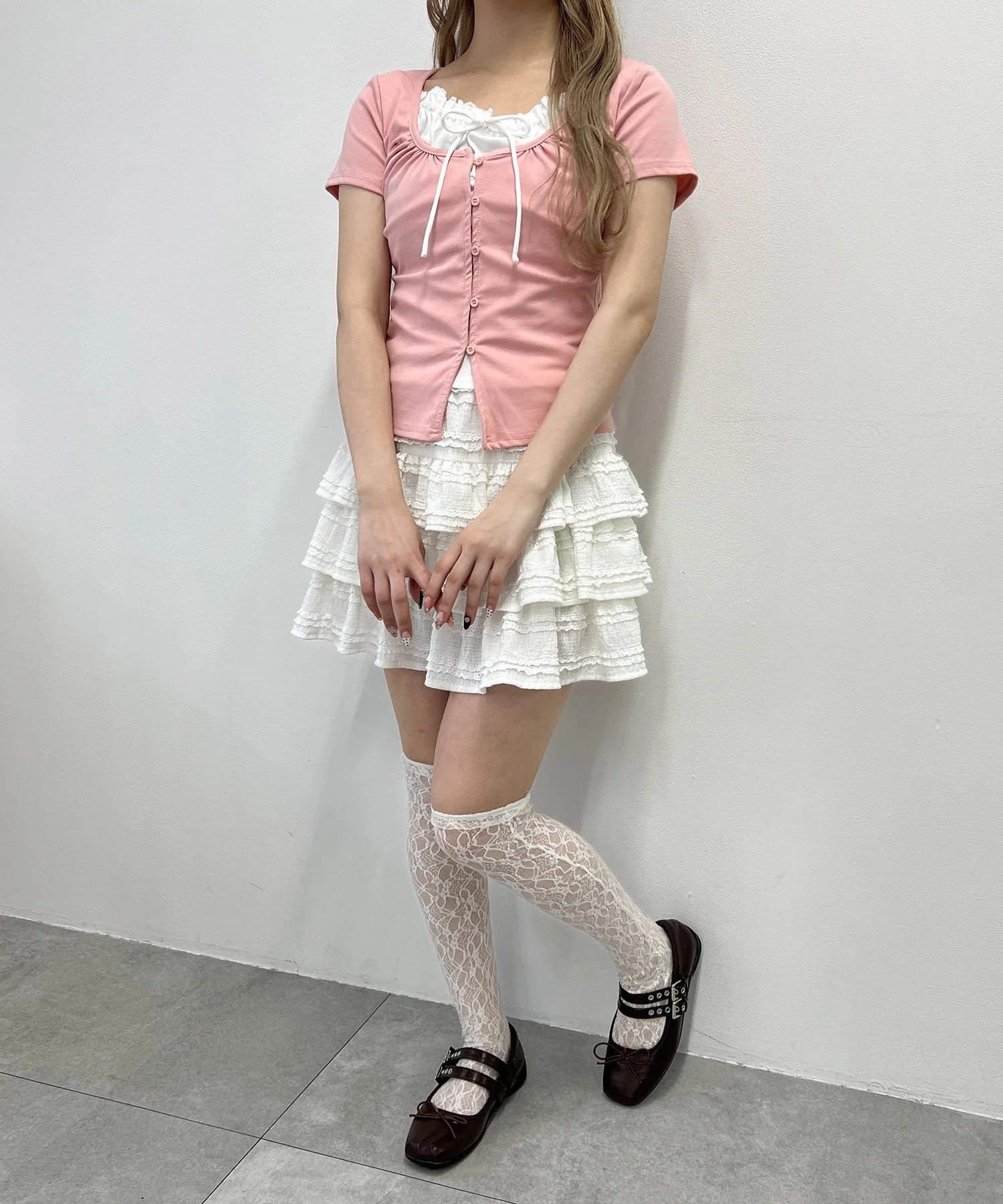 フェイクカーデレイヤードトップス - Image 7