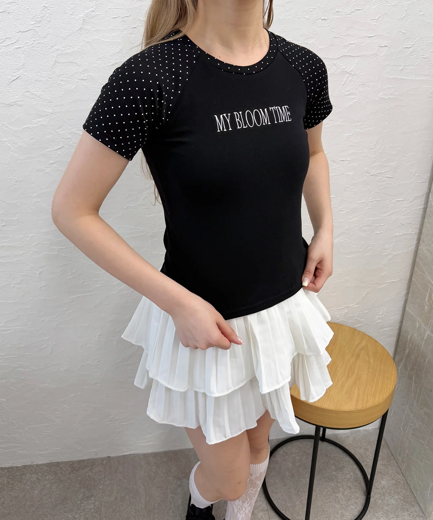 ドットラグランピチTシャツ - Image 10