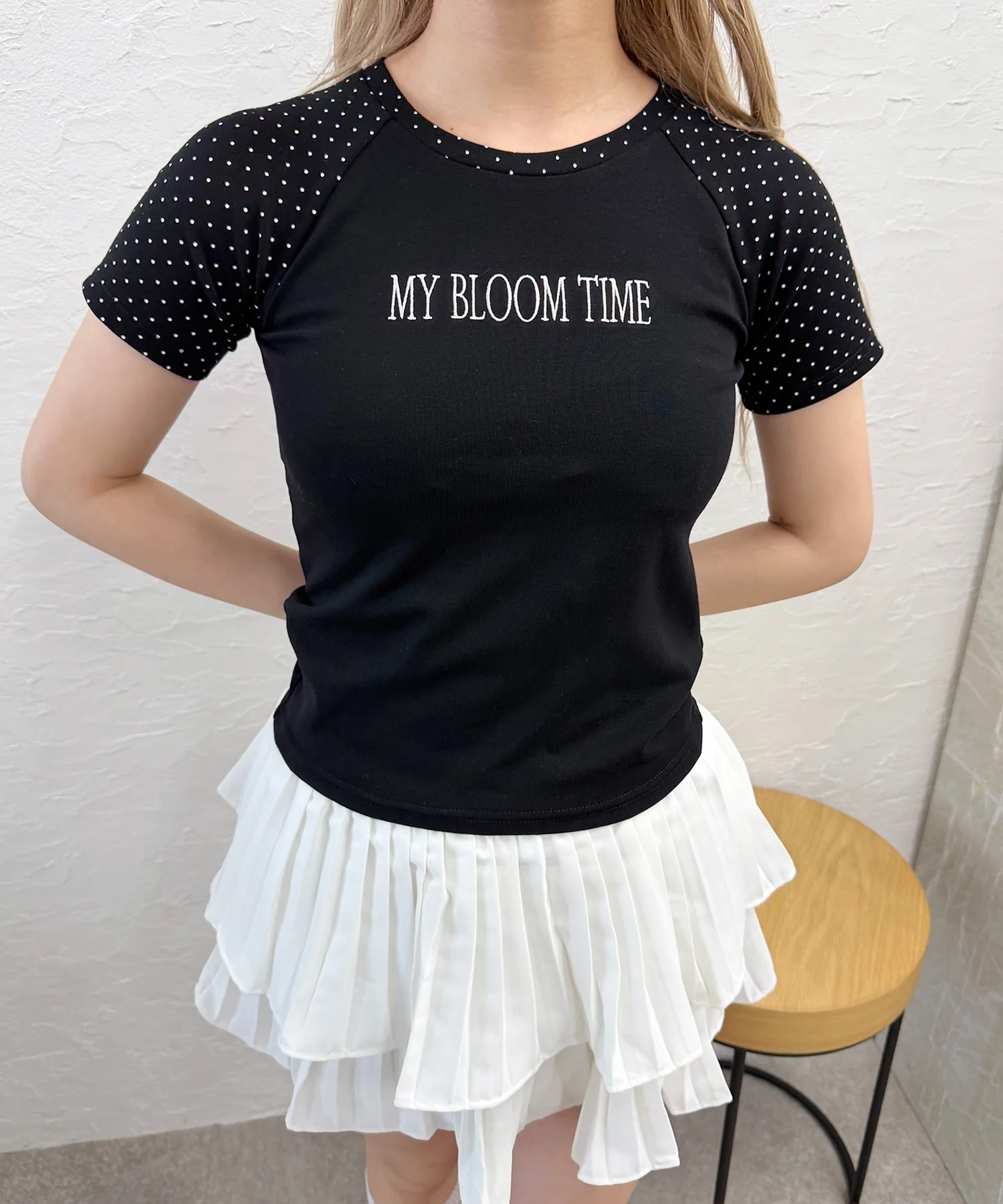 ドットラグランピチTシャツ - Image 2