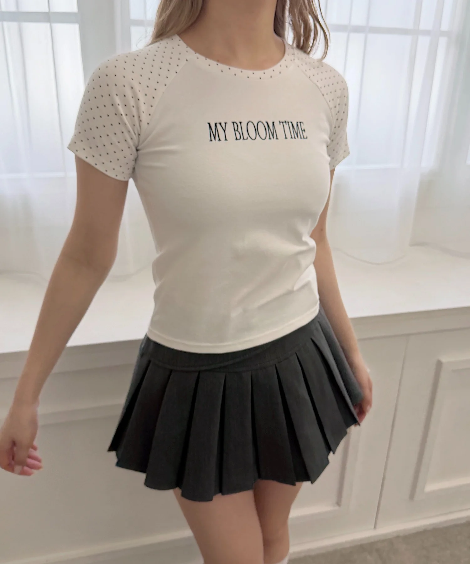ドットラグランピチTシャツ - Image 4