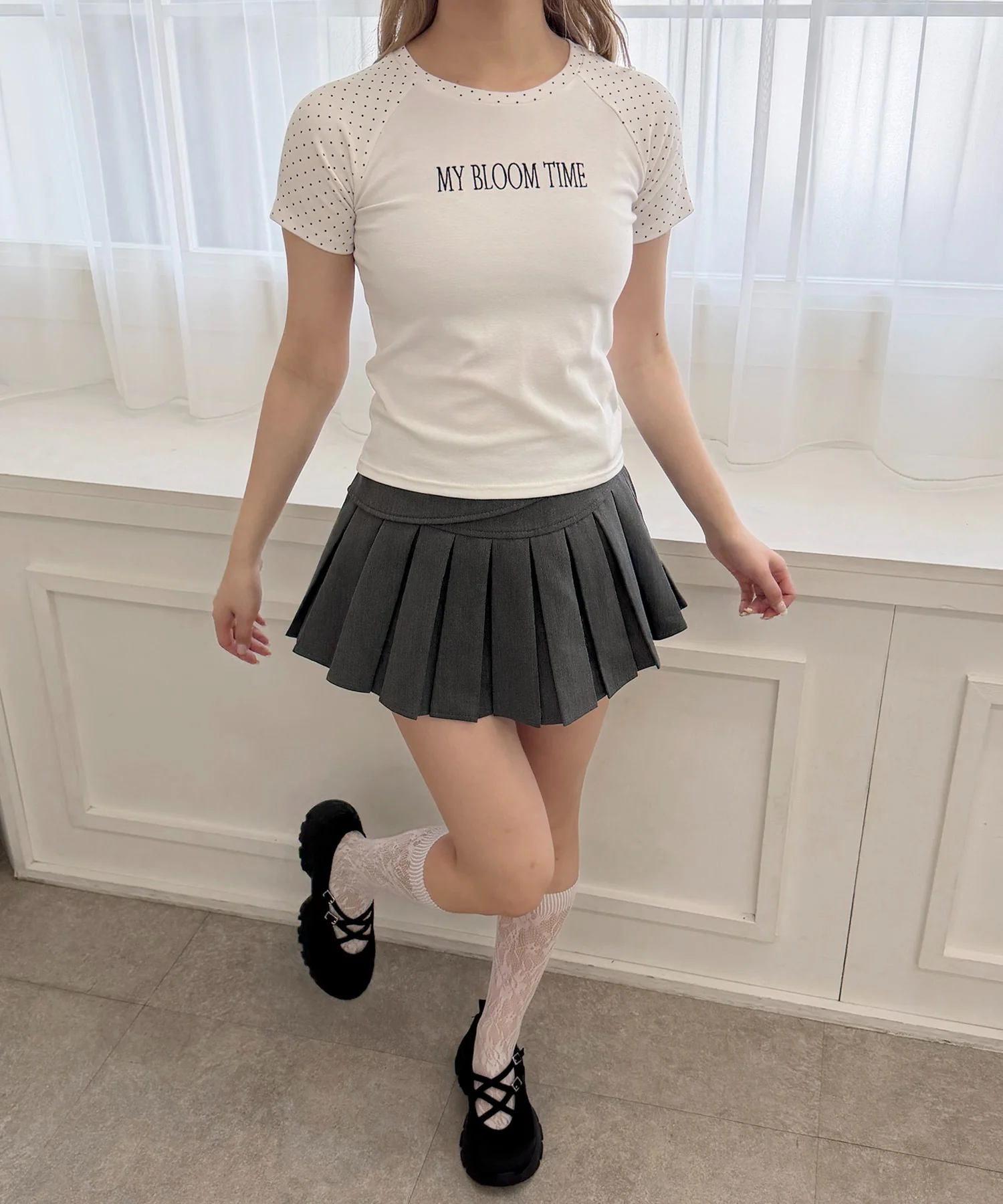 ドットラグランピチTシャツ - Image 6