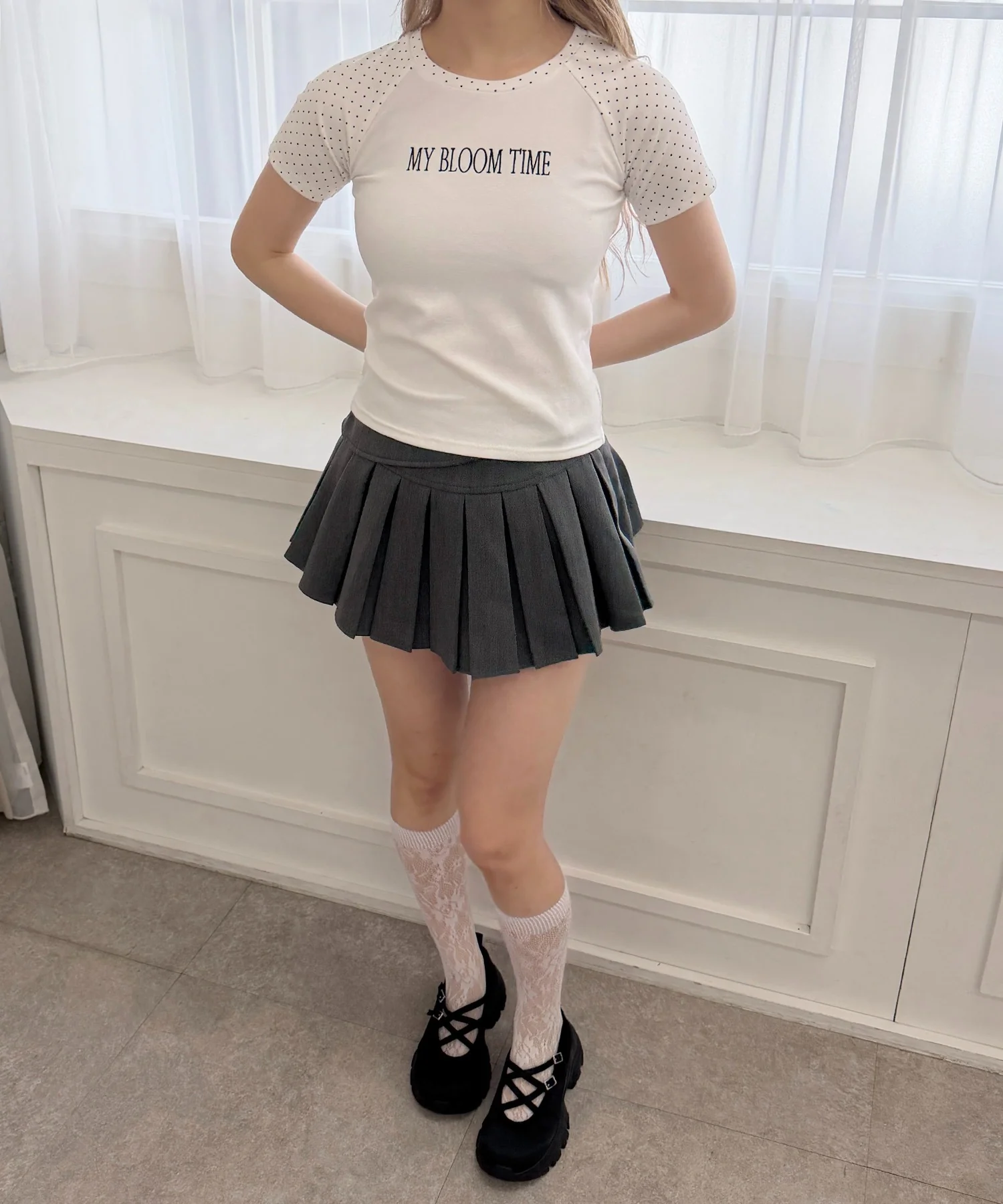 ドットラグランピチTシャツ - Image 7