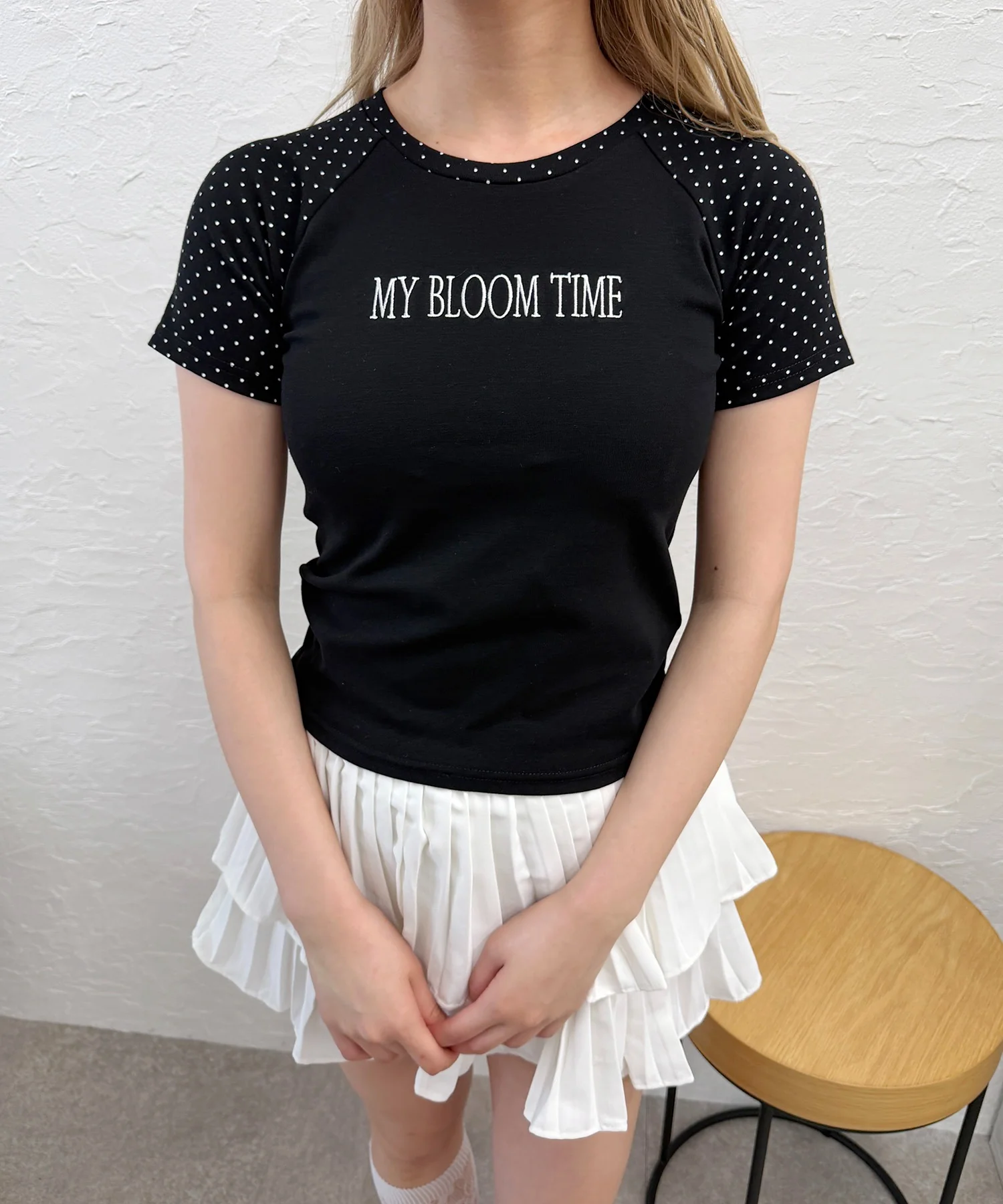 ドットラグランピチTシャツ - Image 8