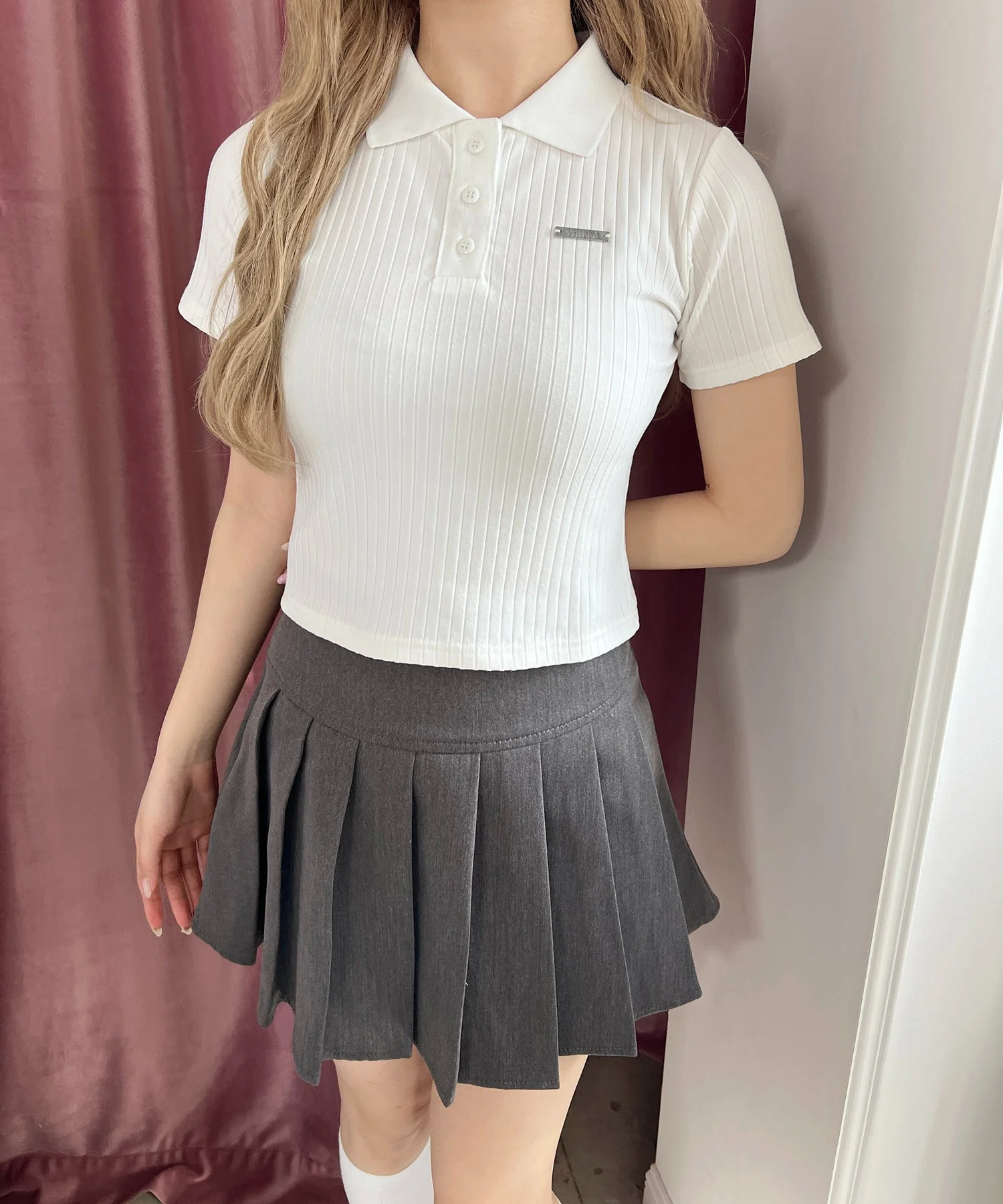 襟付きコンパクトTシャツ - Image 14
