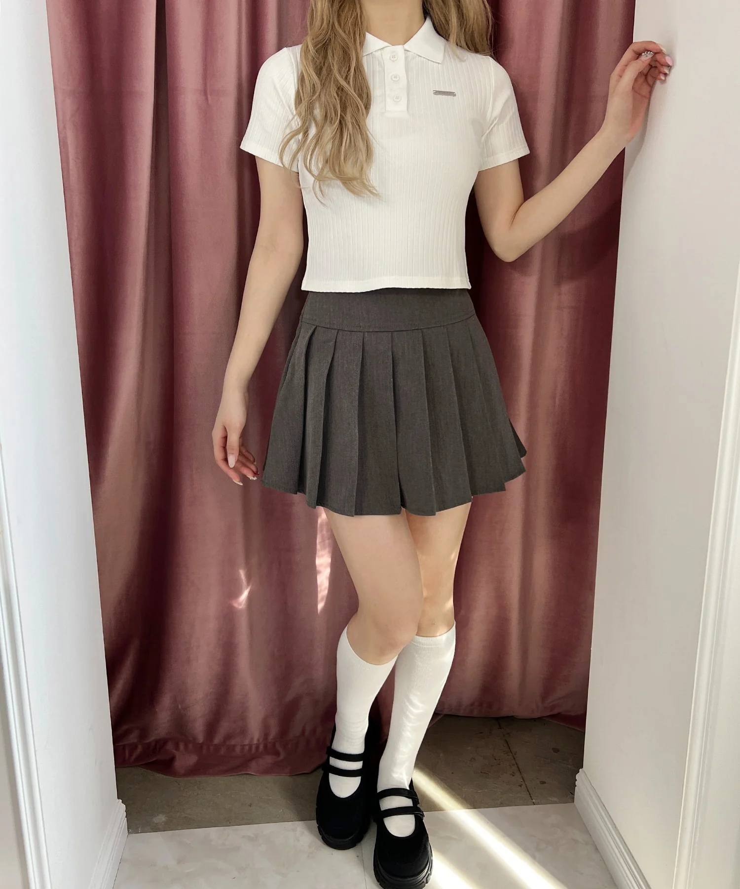 襟付きコンパクトTシャツ - Image 16