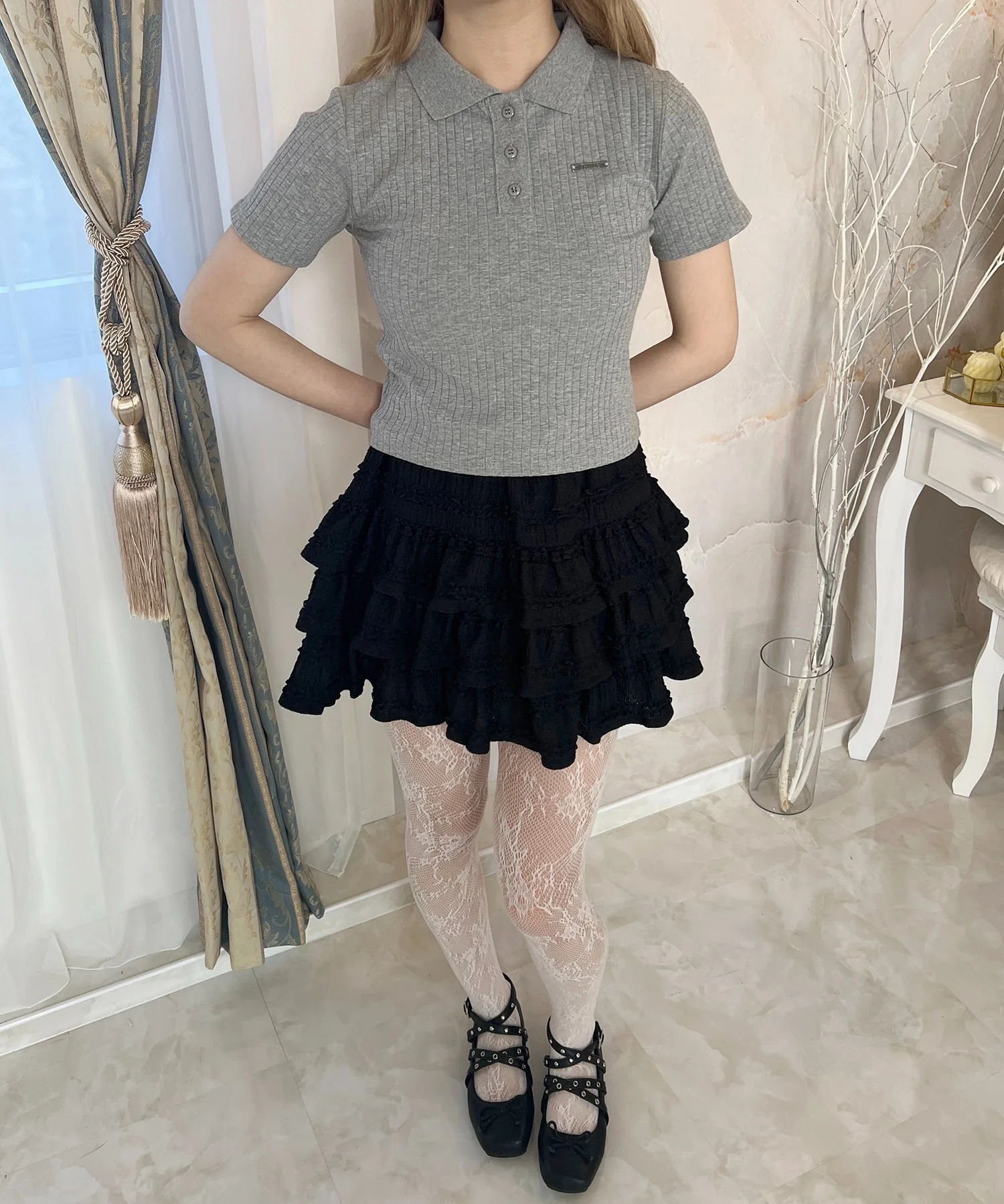 襟付きコンパクトTシャツ - Image 20
