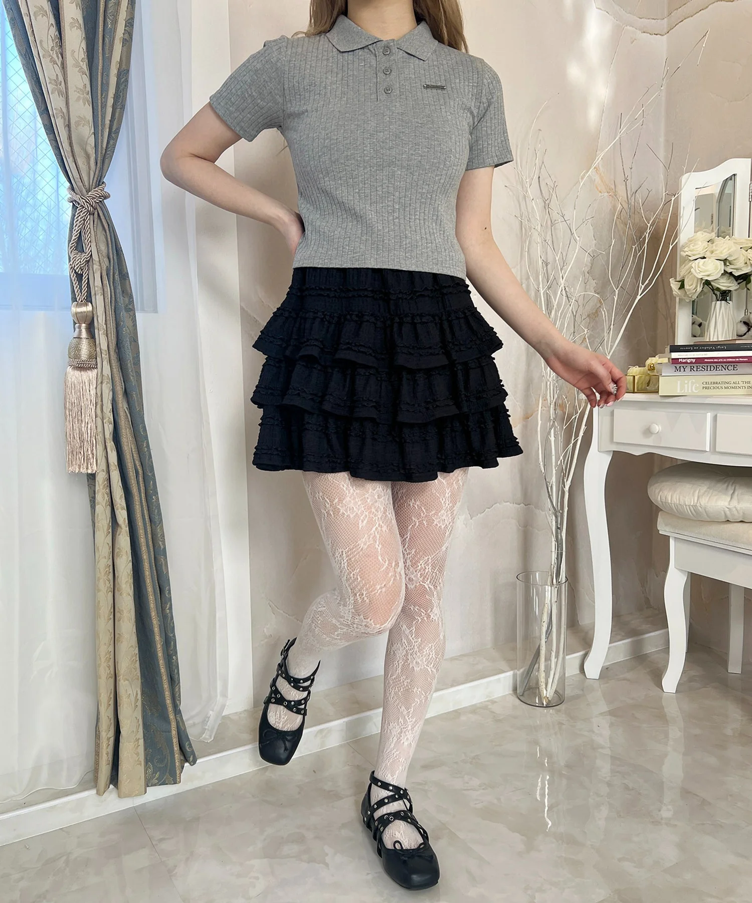 襟付きコンパクトTシャツ - Image 22
