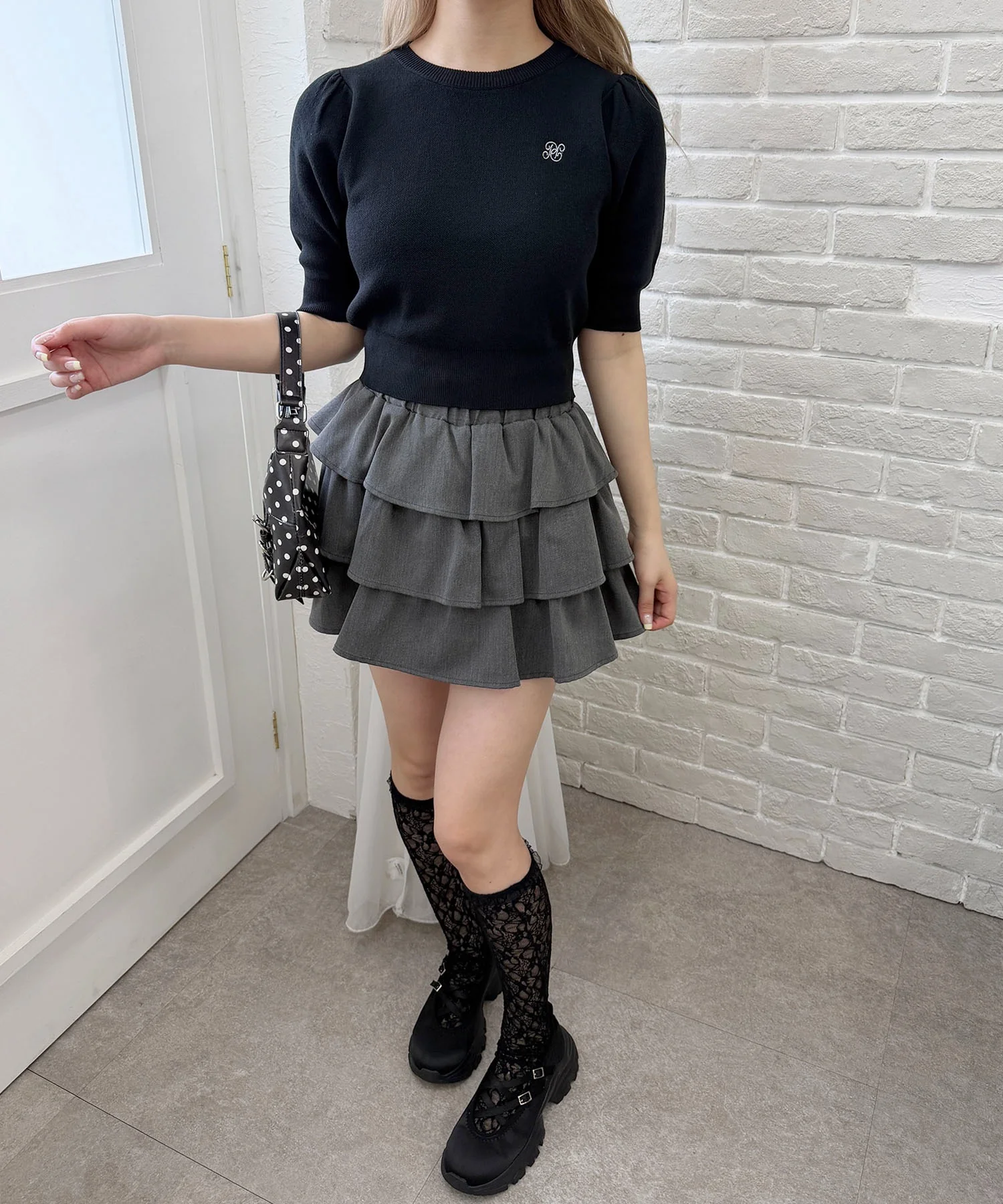 パフスリーブSSニット - Image 9