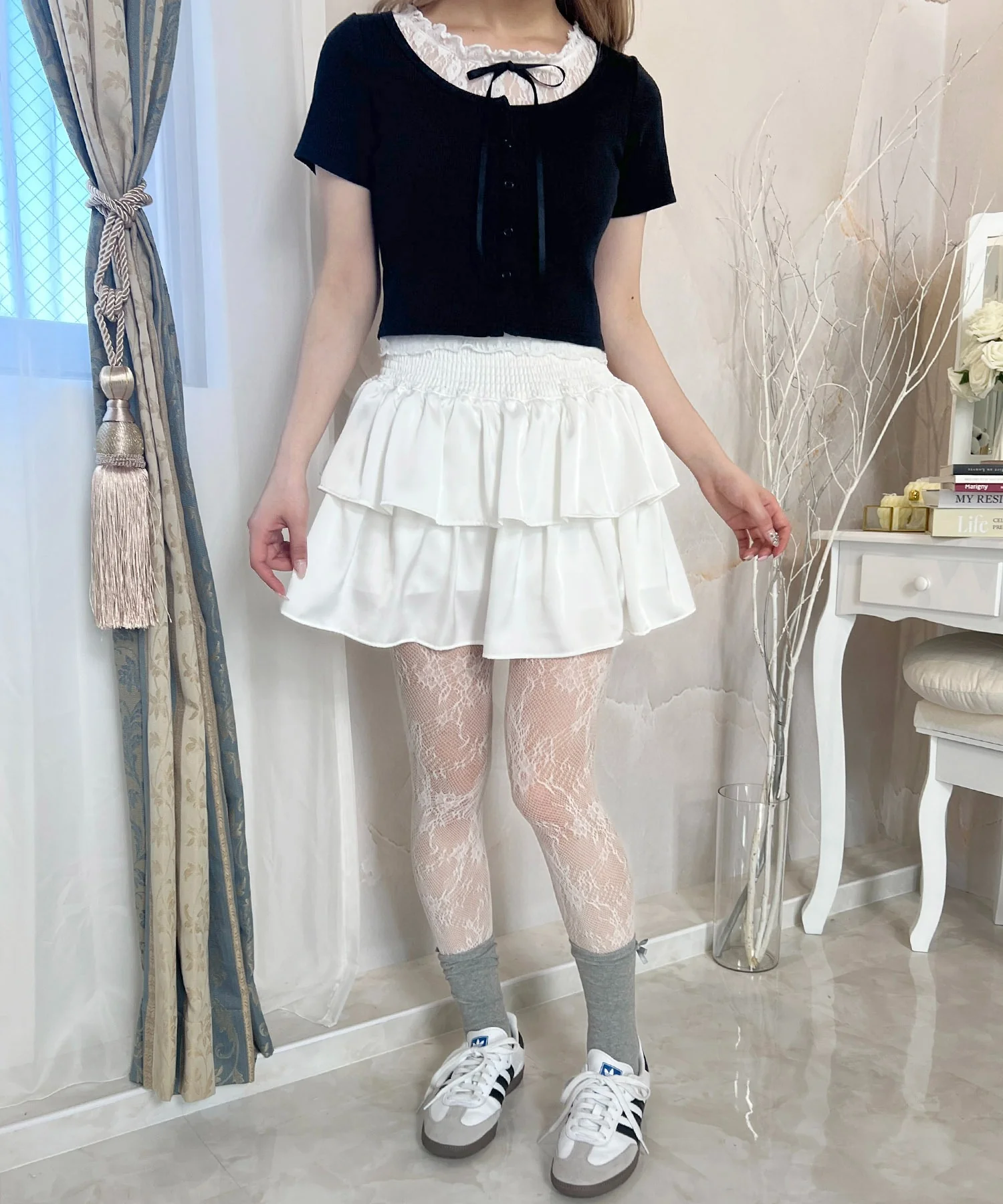 レースレイヤードSSトップス - Image 18