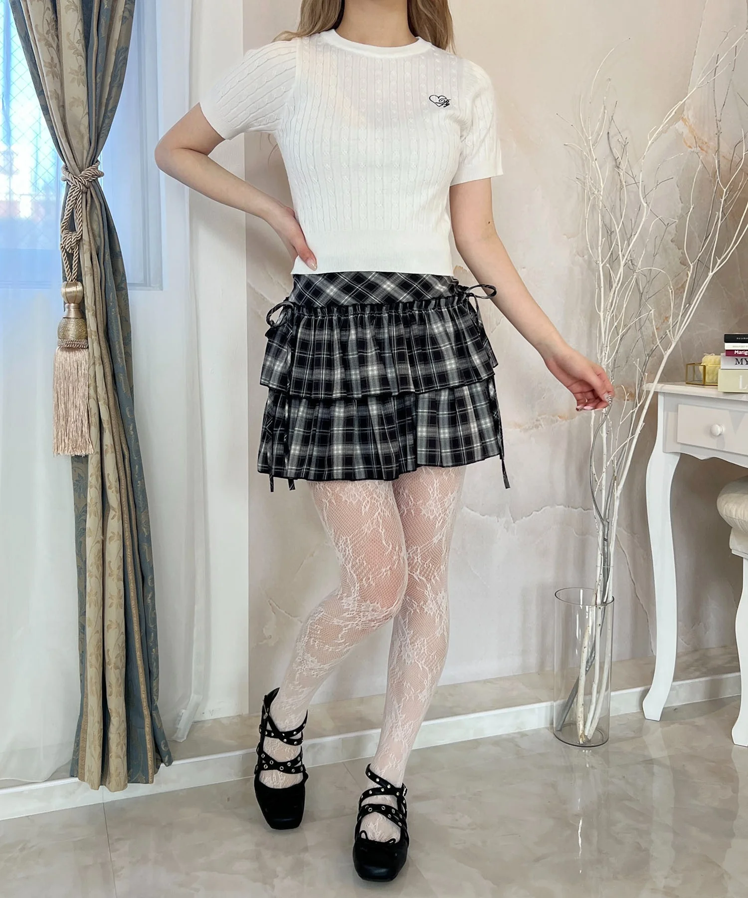 ハートワンポイントハンソデニット - Image 19