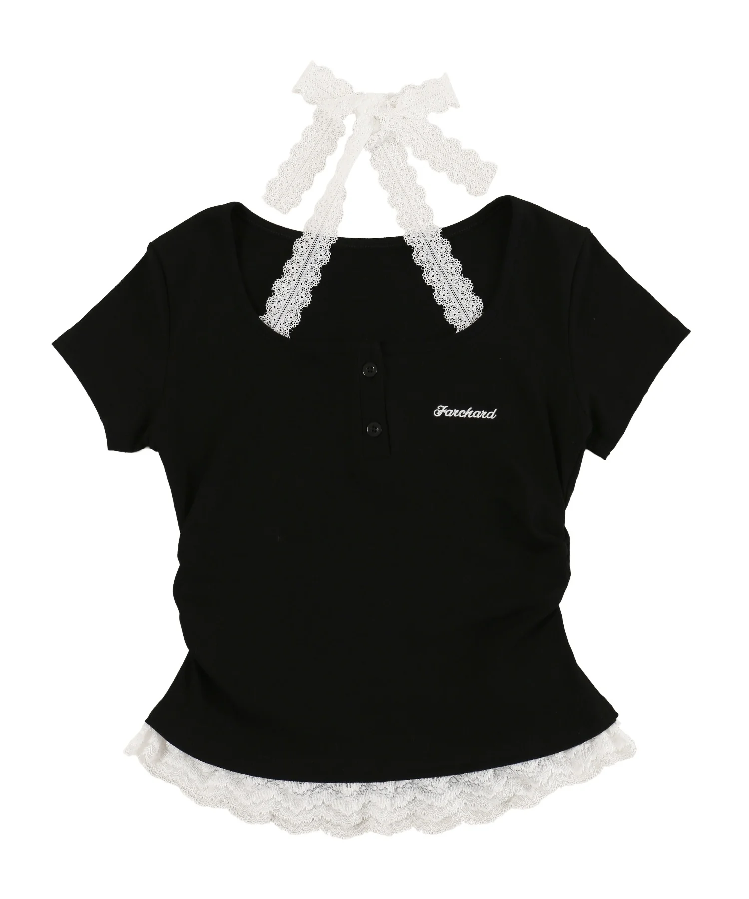 レースチョーカードッキングTシャツ - Image 13