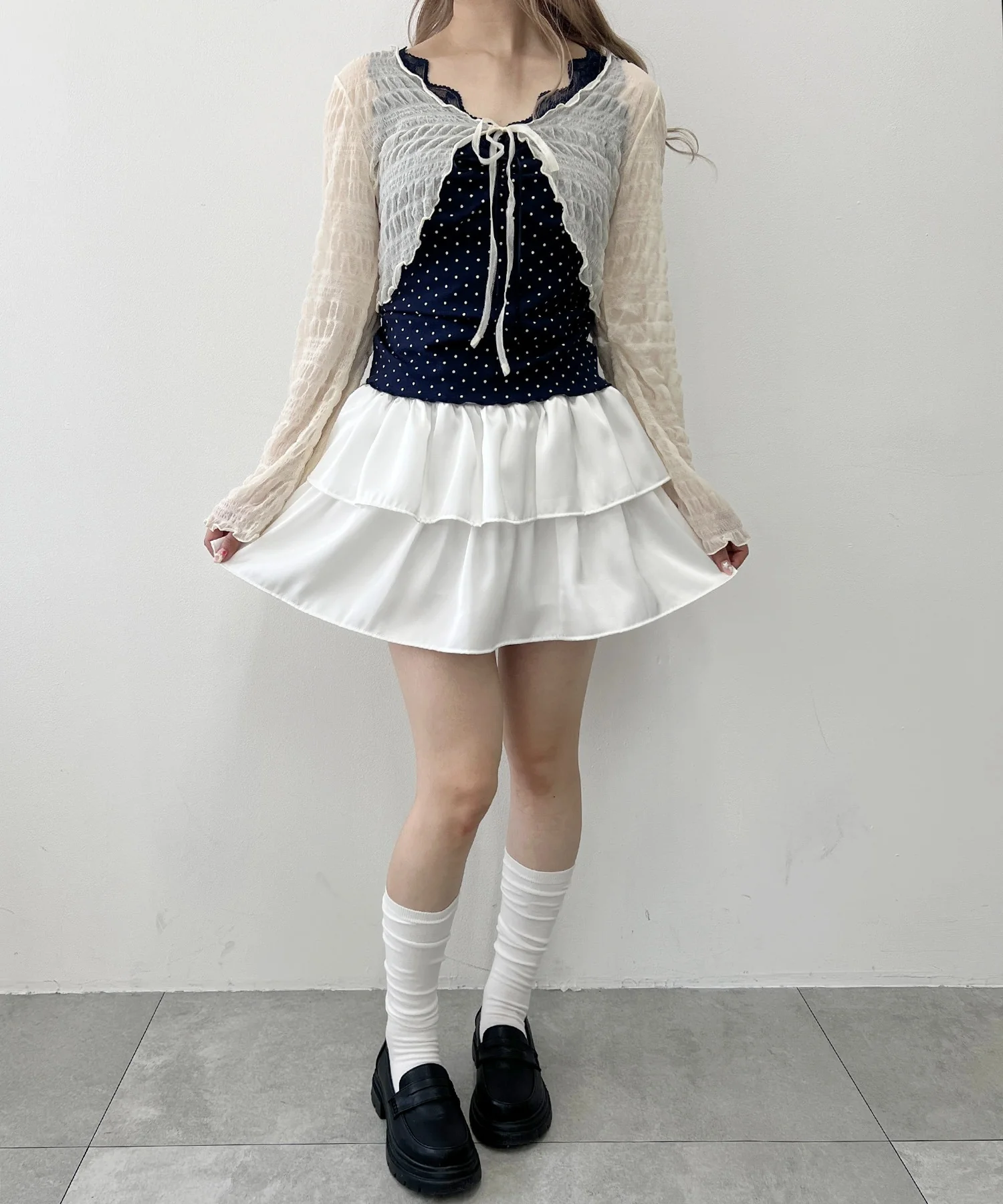 ギャザーシアーリボンカーディガン - Image 7