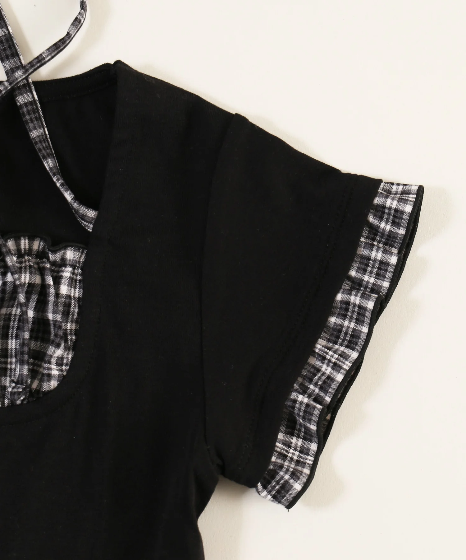チェックレイヤードチョーカーTシャツ - Image 29