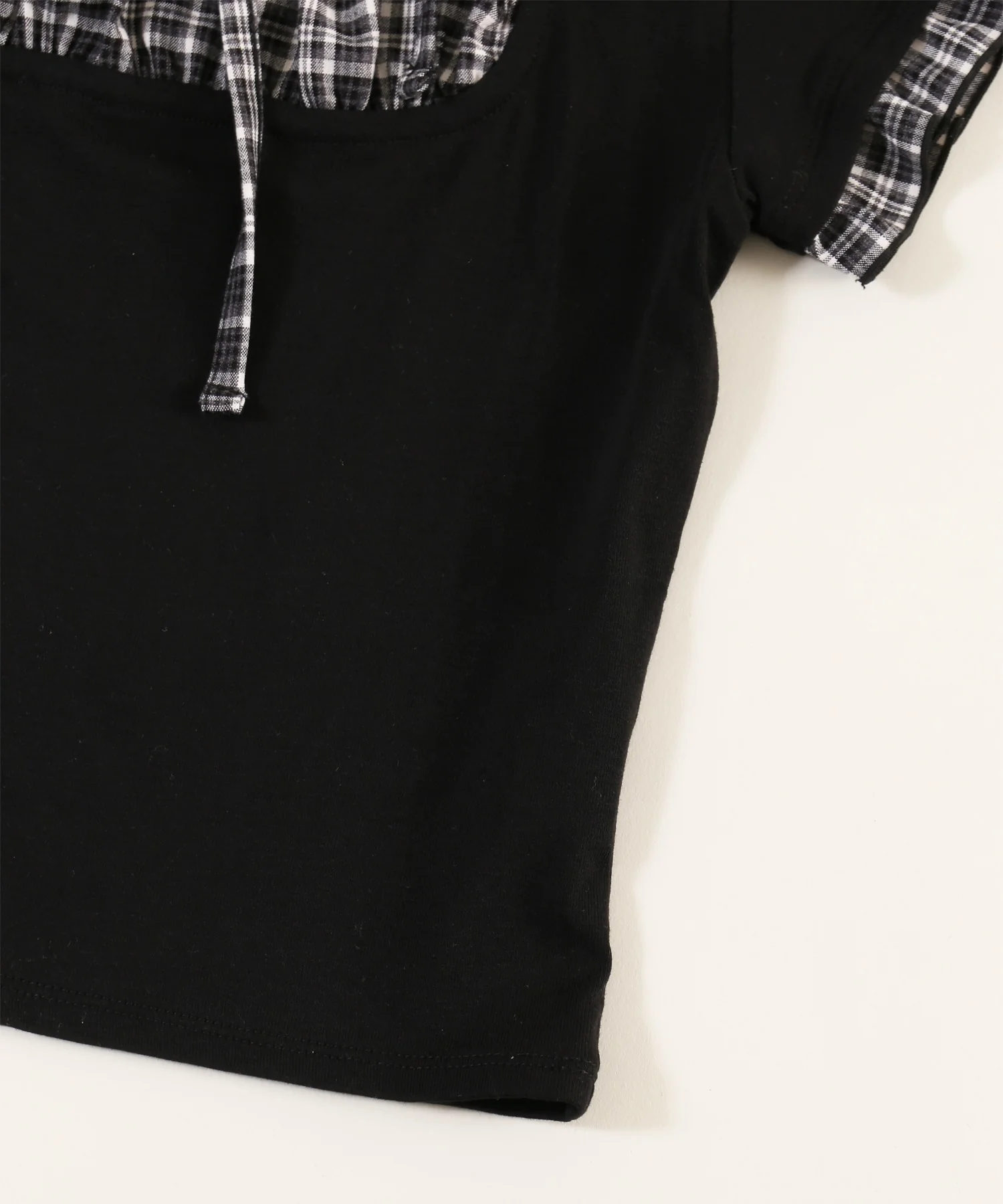 チェックレイヤードチョーカーTシャツ - Image 30