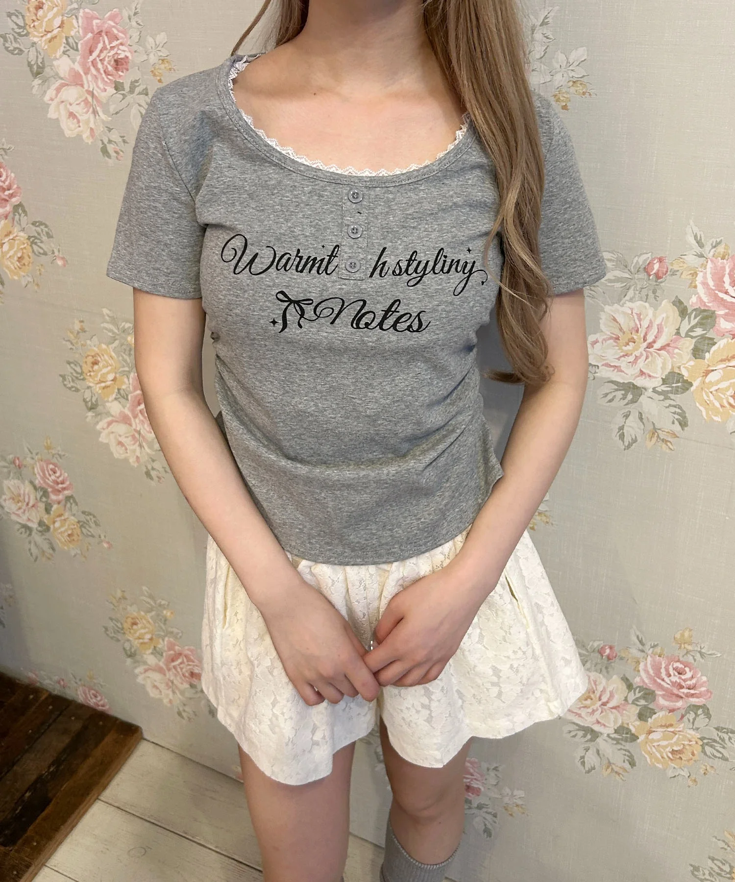メッセージロゴヘンリーピチTシャツ - Image 14