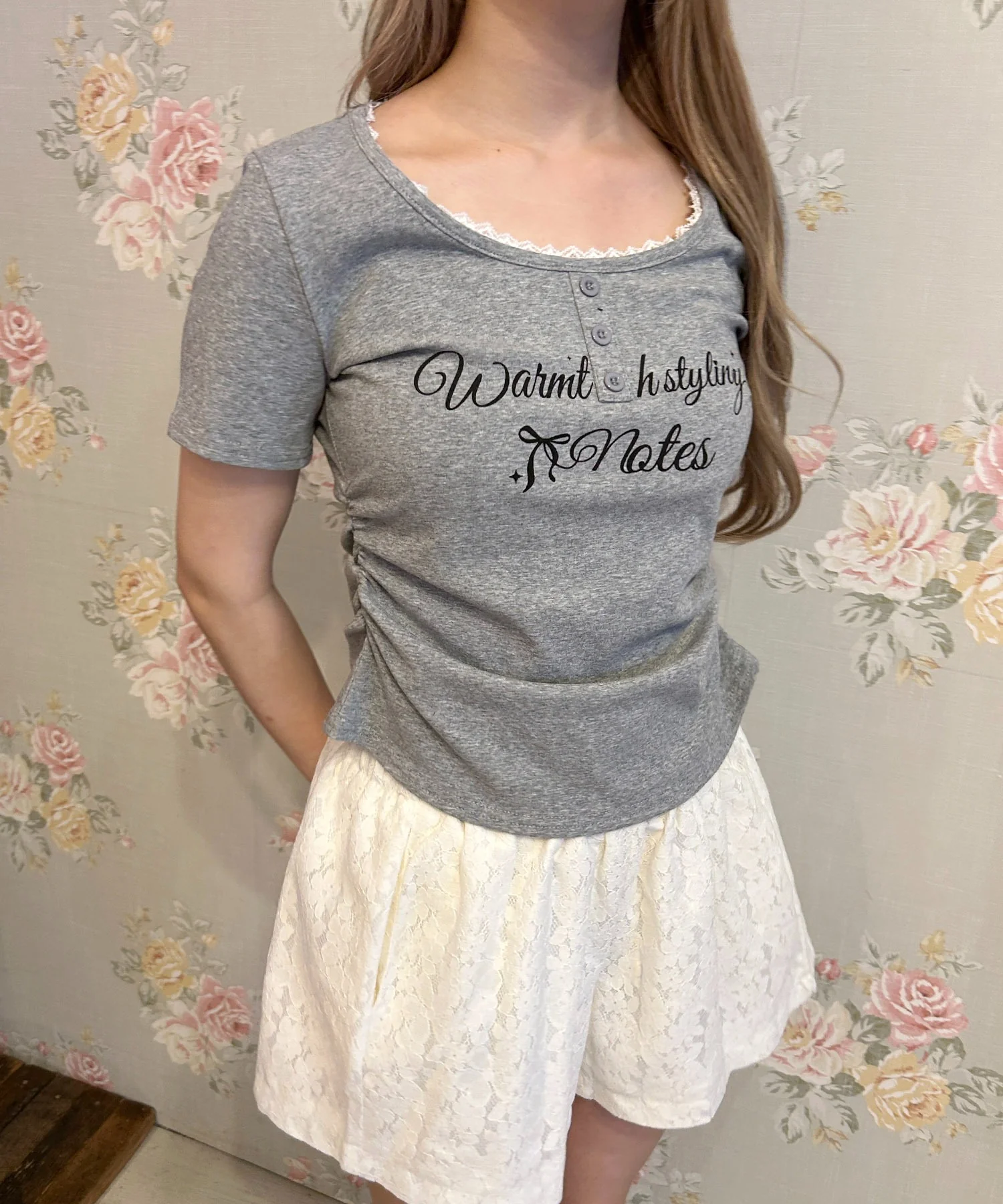 メッセージロゴヘンリーピチTシャツ - Image 15