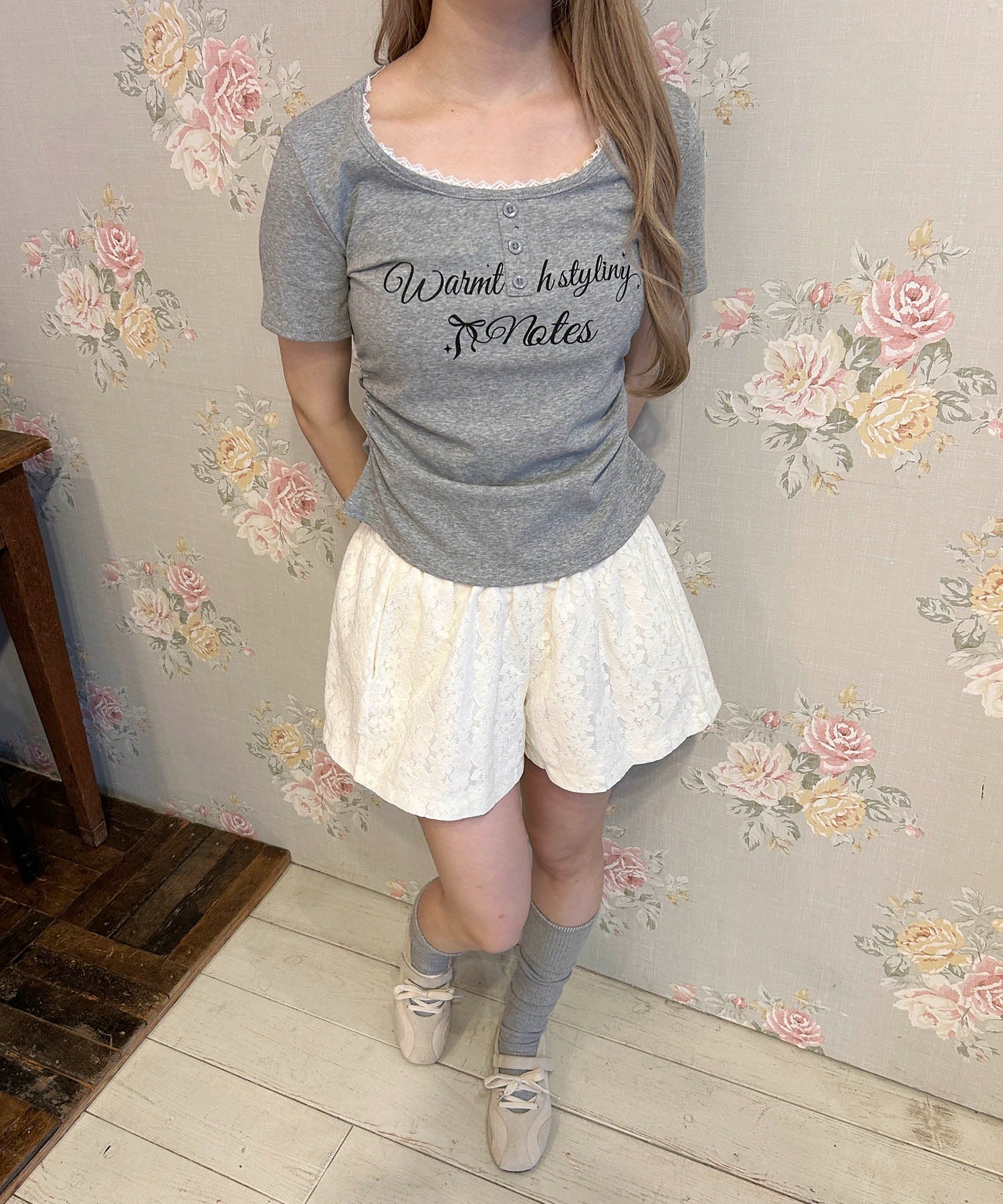 メッセージロゴヘンリーピチTシャツ - Image 16