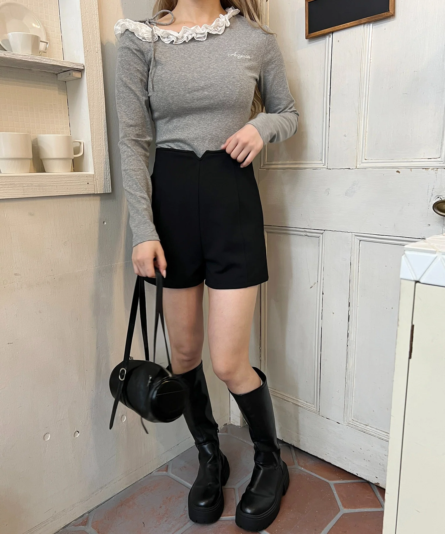 肩リボンオフショルフリルロンT - Image 10