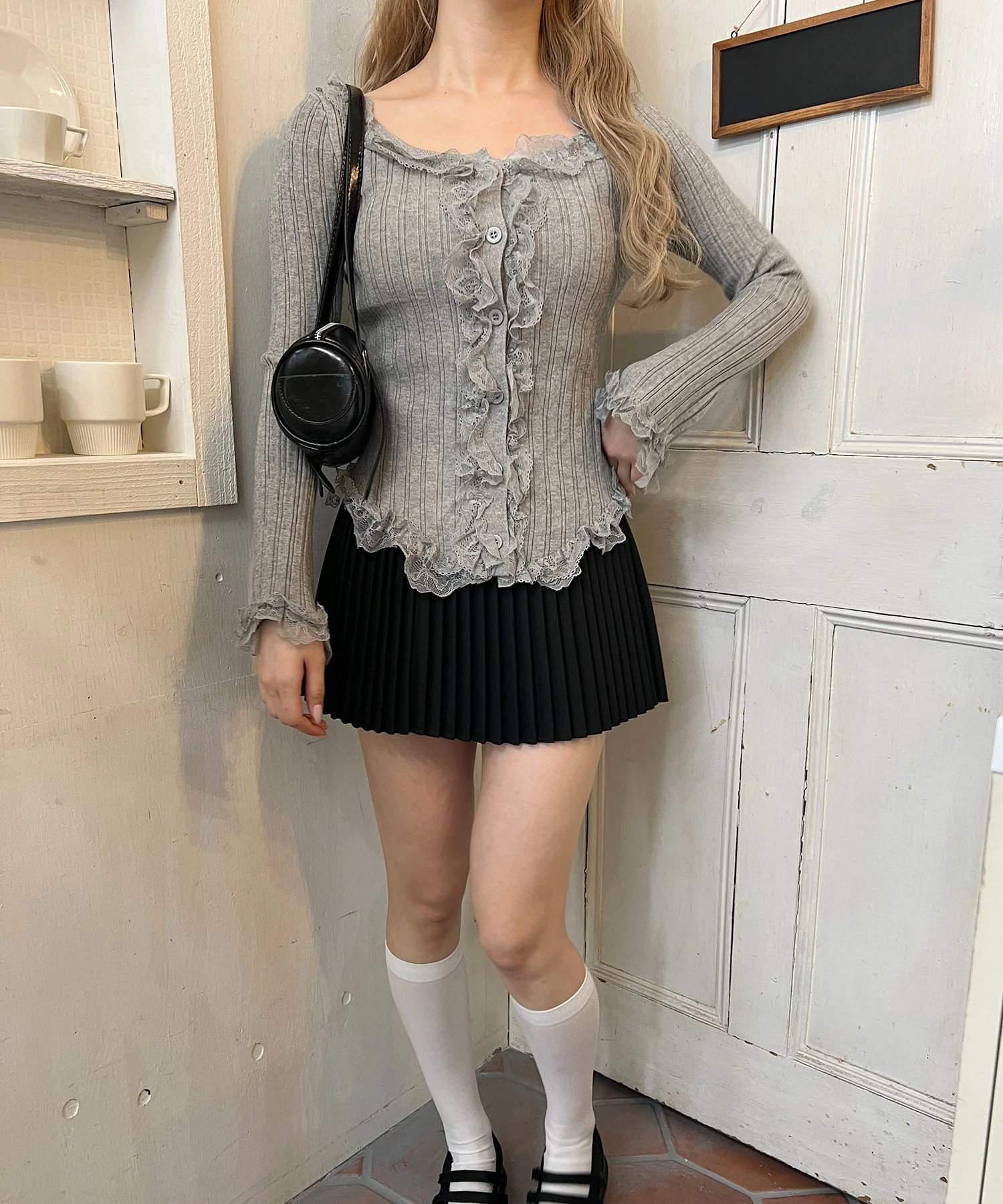 フリルレースパイピングカーディガン - Image 19