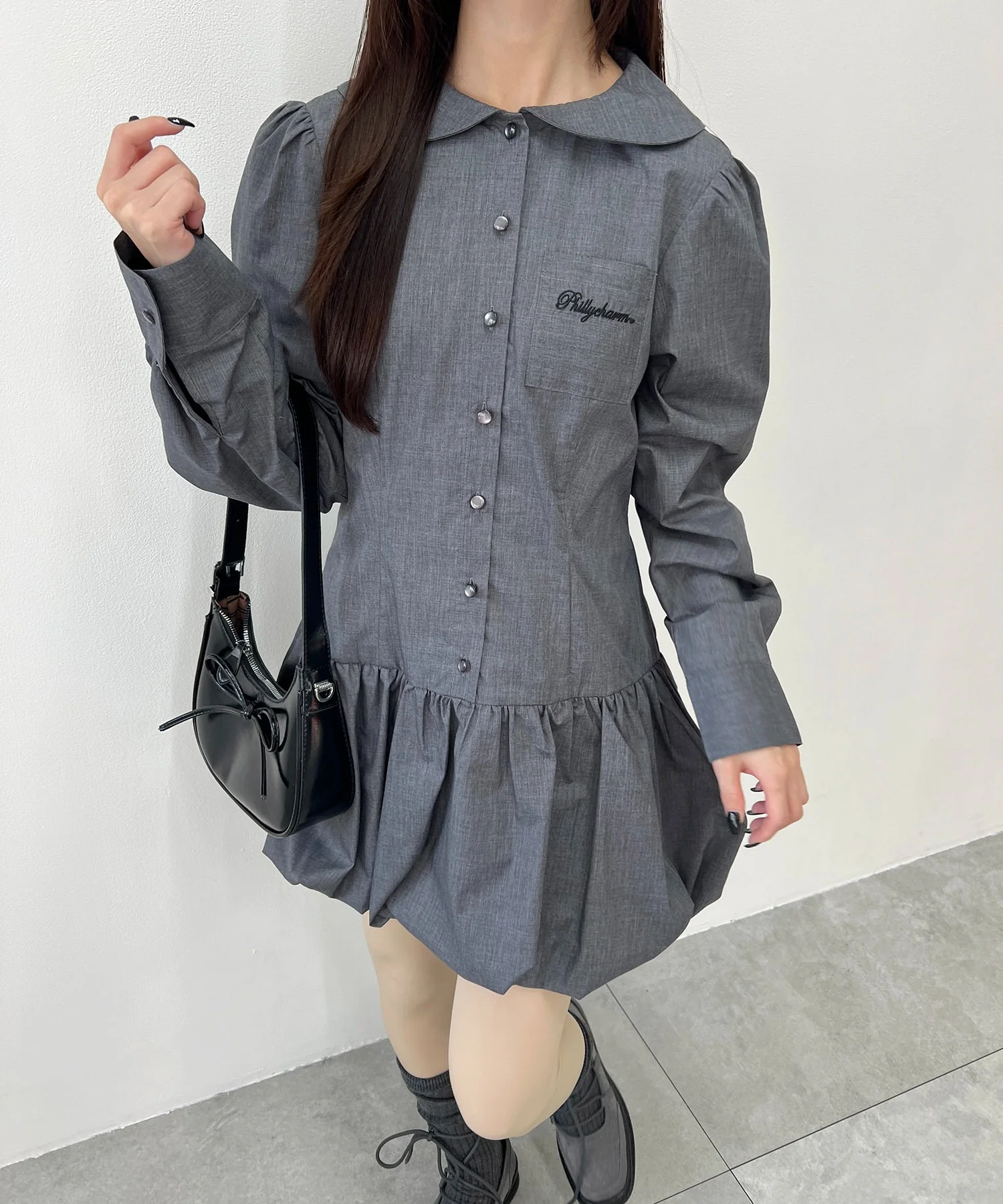 バルーンミニシャツワンピース - Image 10