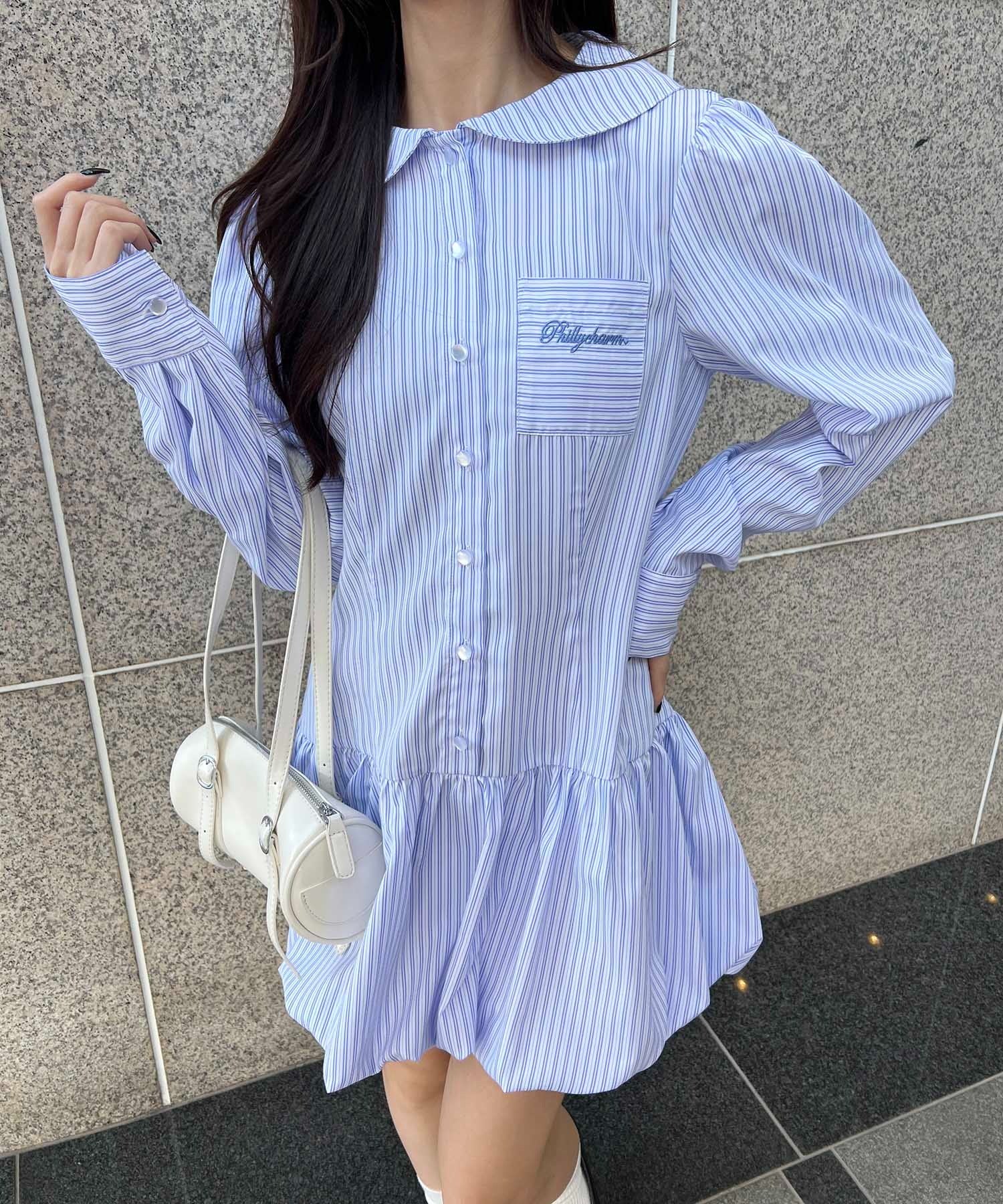 バルーンミニシャツワンピース - Image 4