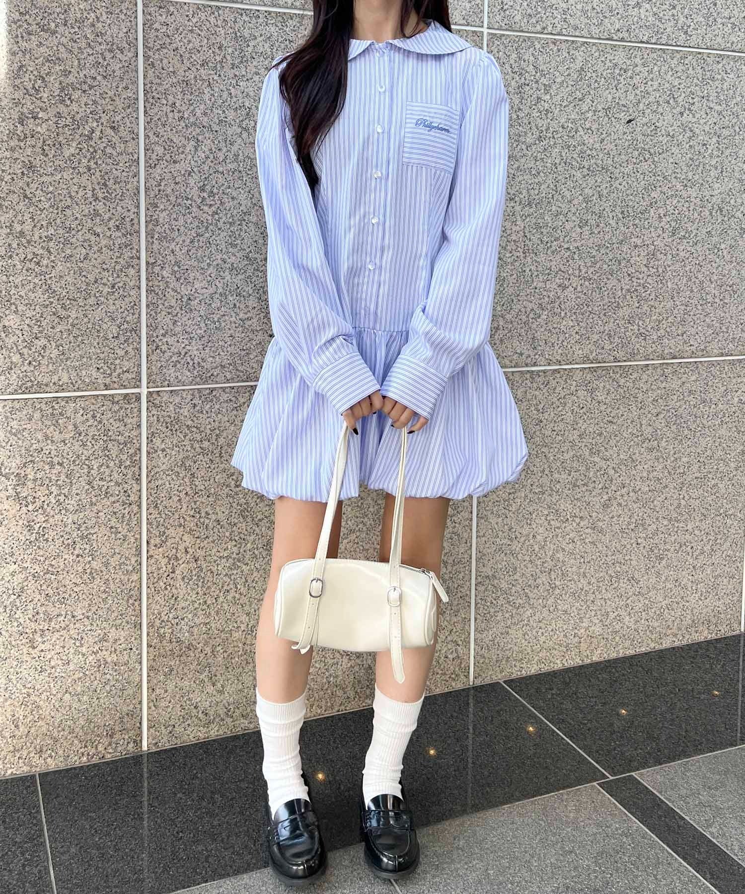 バルーンミニシャツワンピース - Image 5