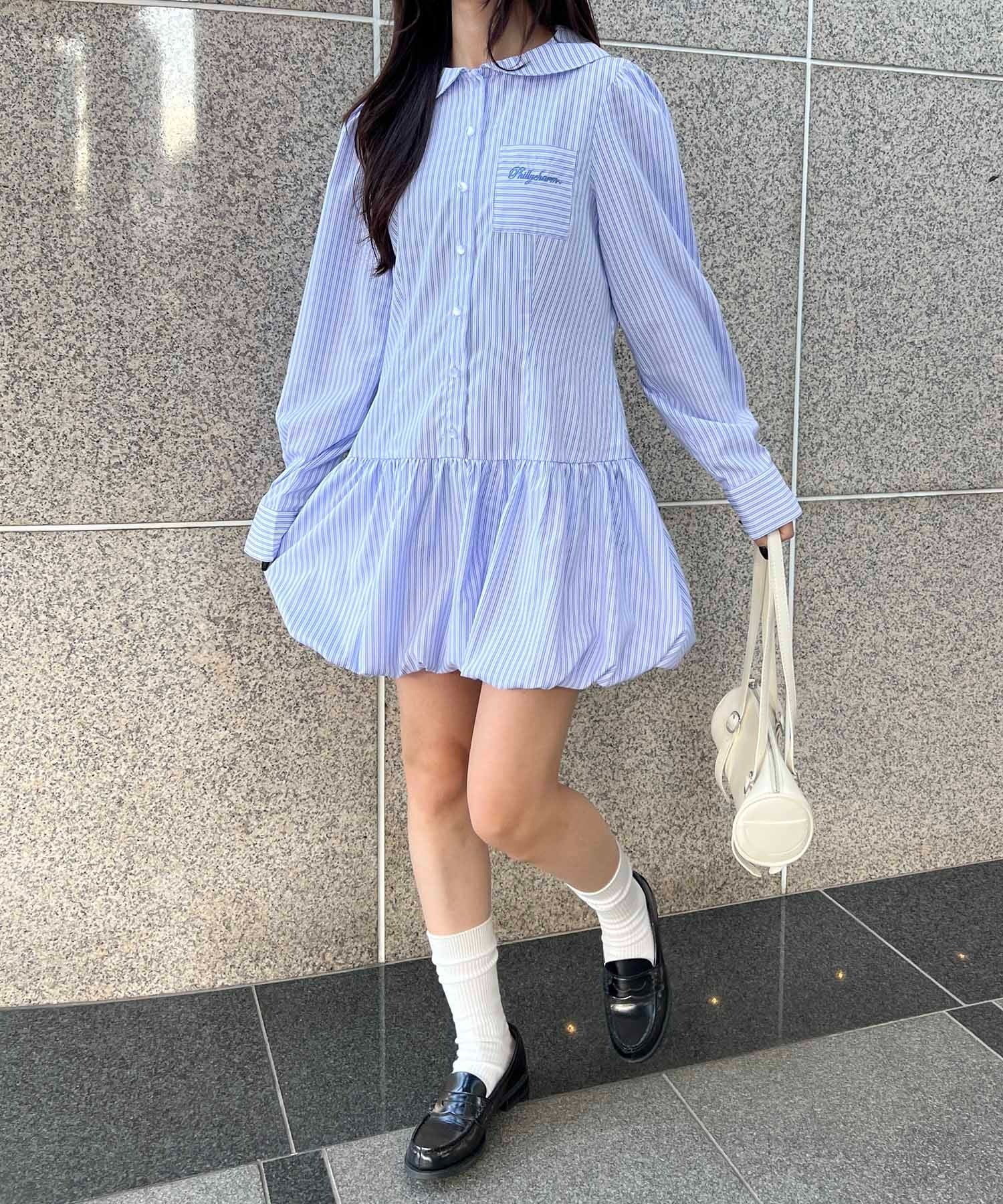 バルーンミニシャツワンピース - Image 6