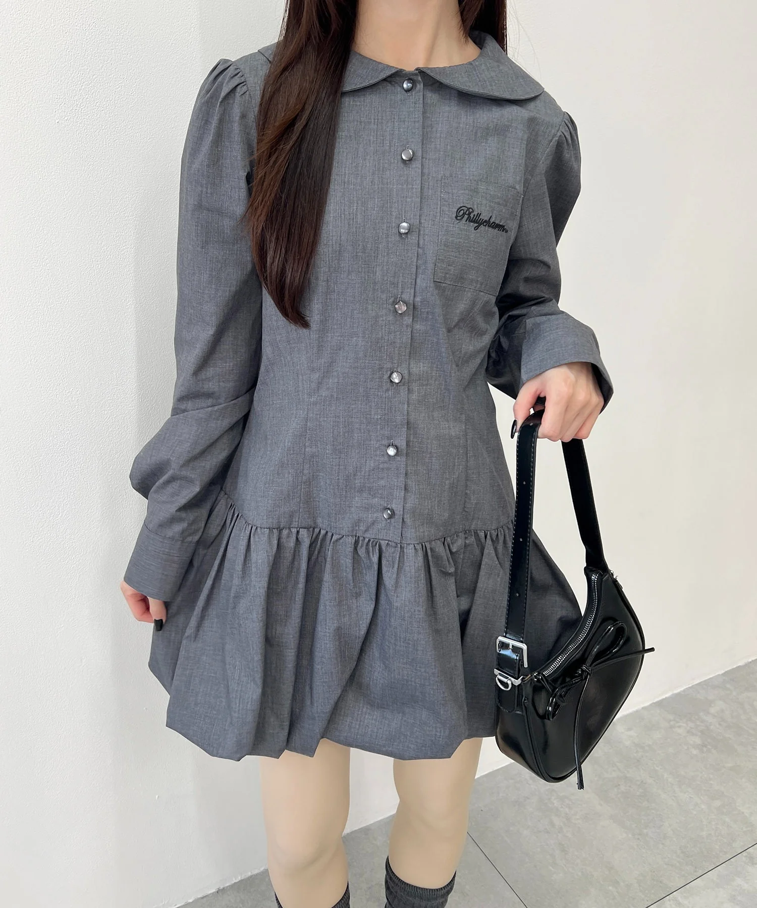 バルーンミニシャツワンピース - Image 9