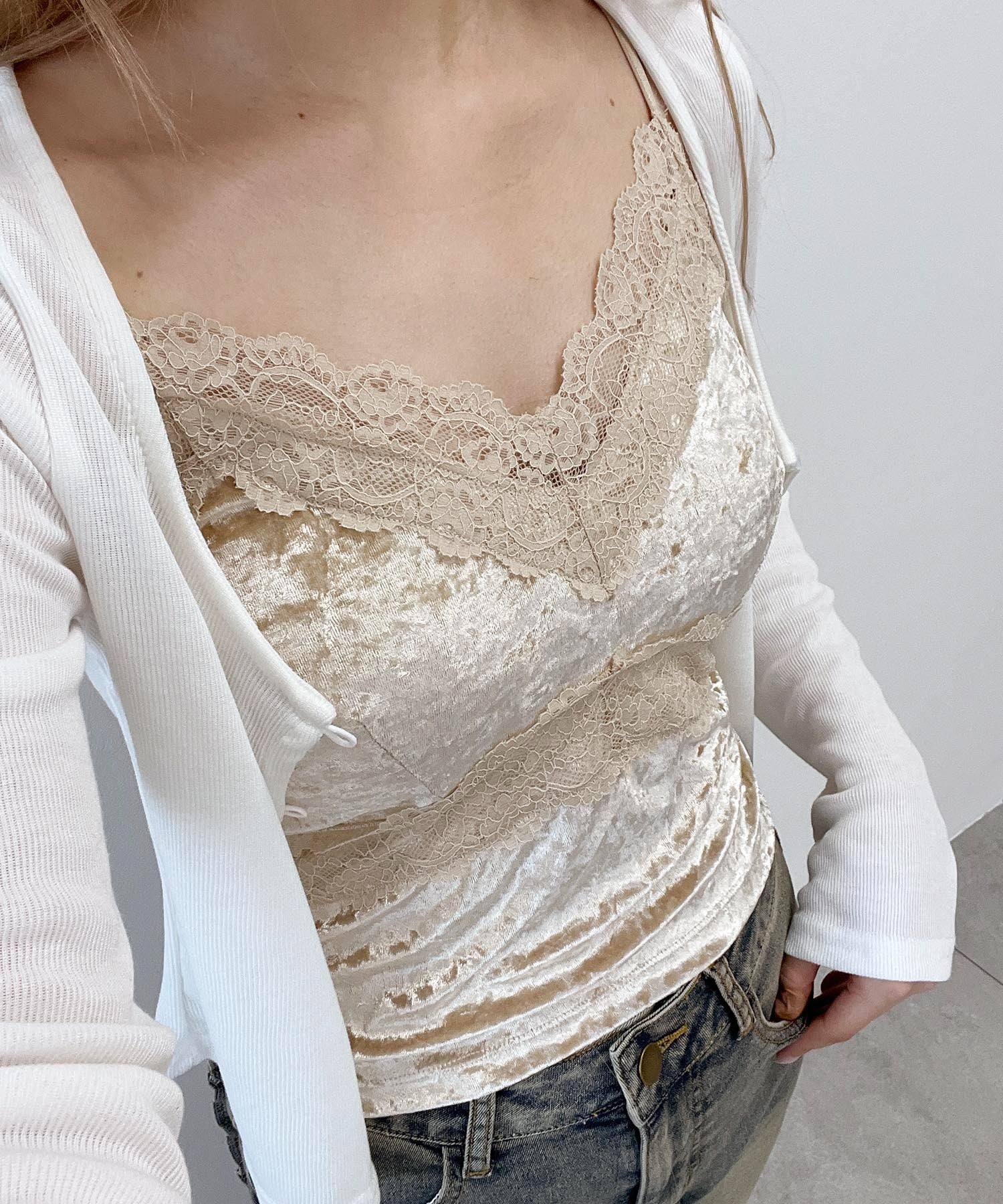 カップインベロアキャミ - Image 3