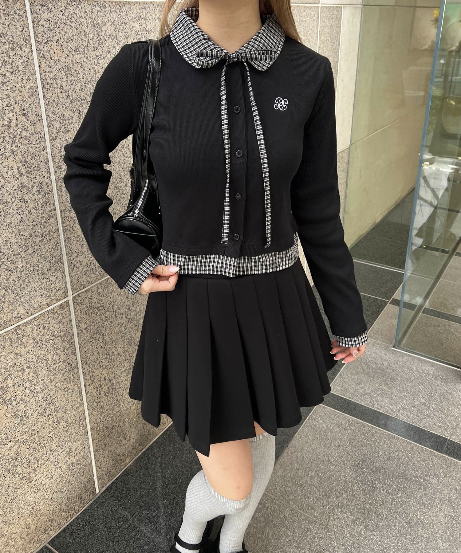 チェックドッキングリブカーディガン - Image 14