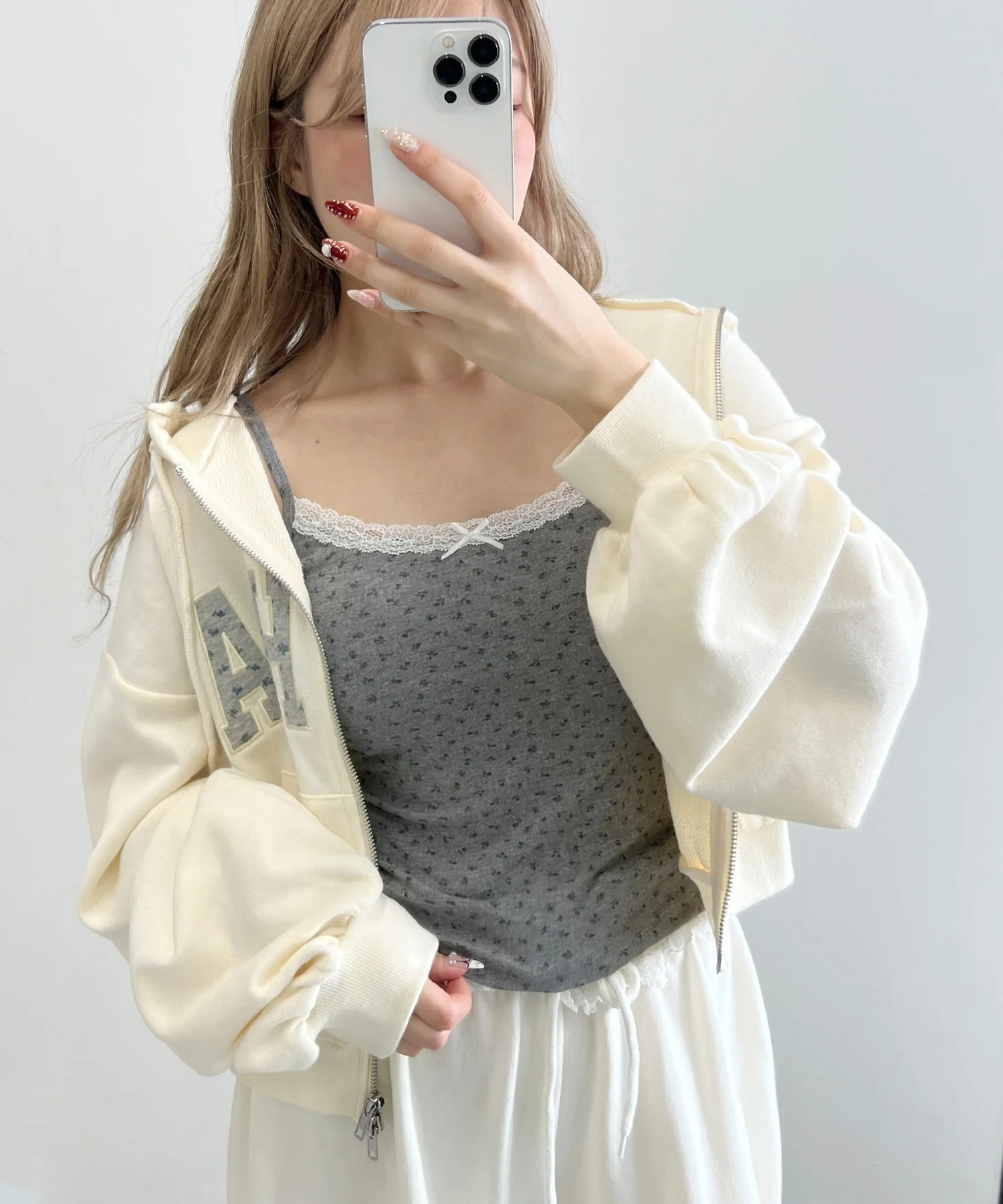 小花柄キャミソール - Image 3