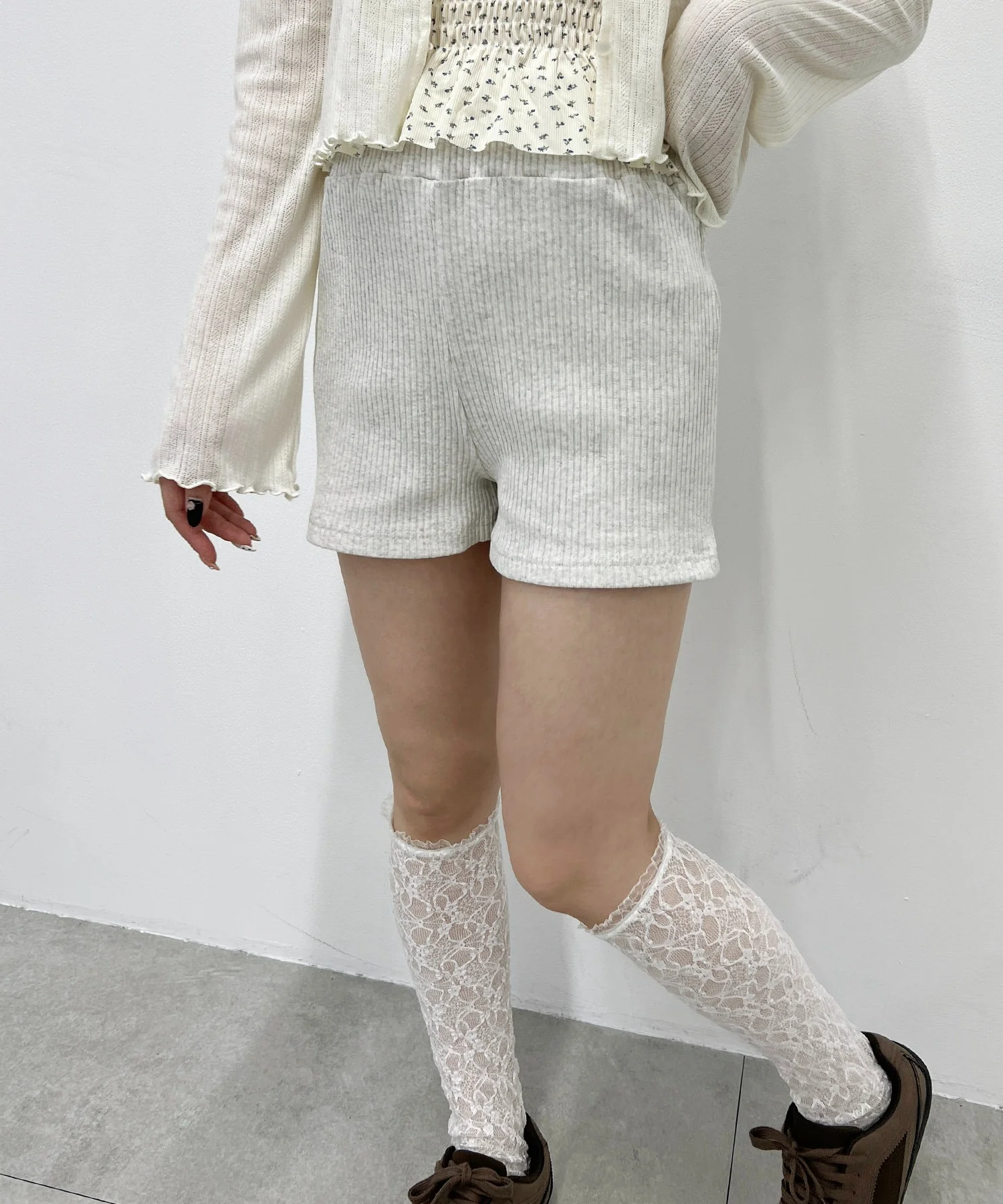 コンパクトリブショートパンツ - Image 5
