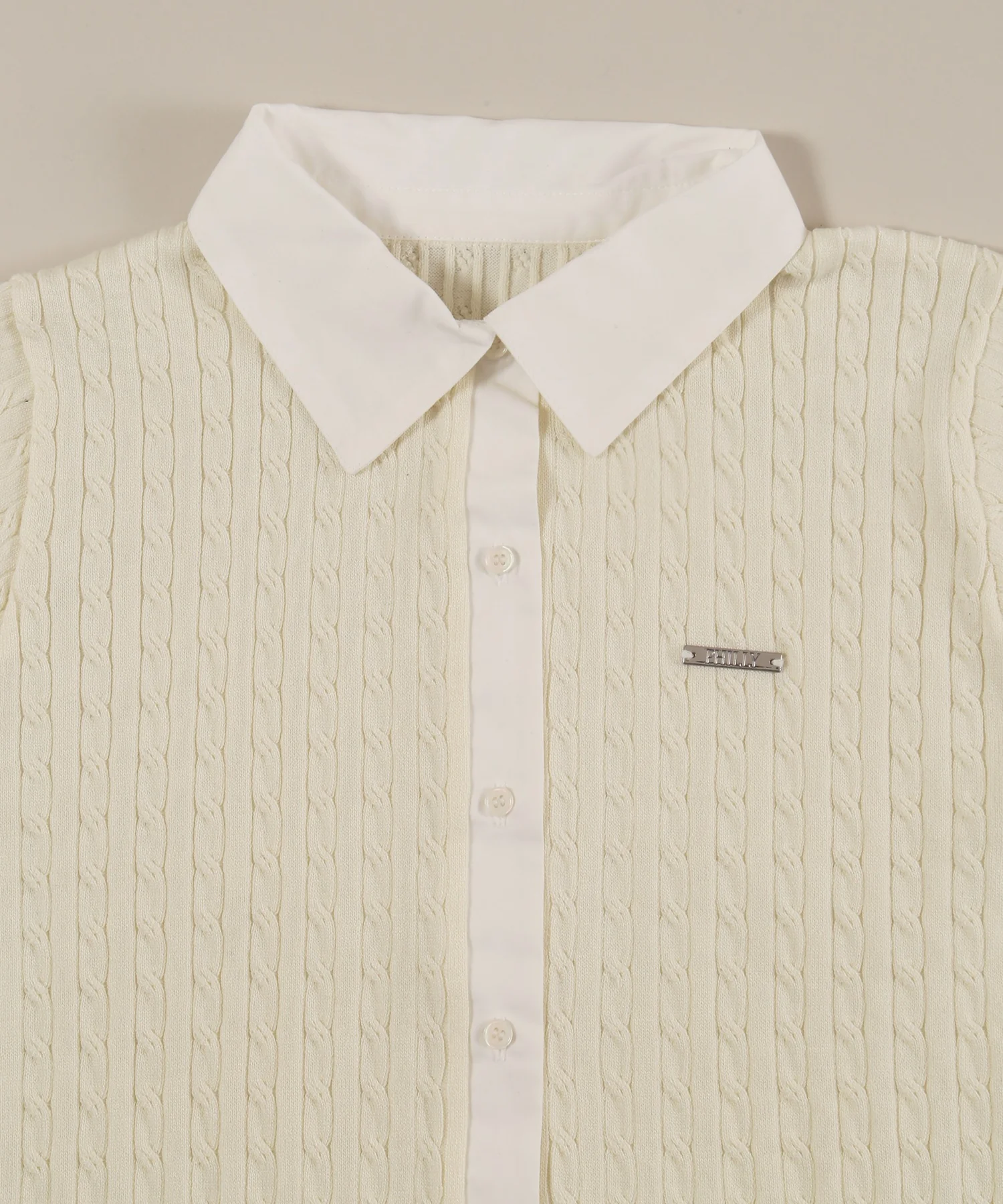 シャツドッキング半袖ニット - Image 15