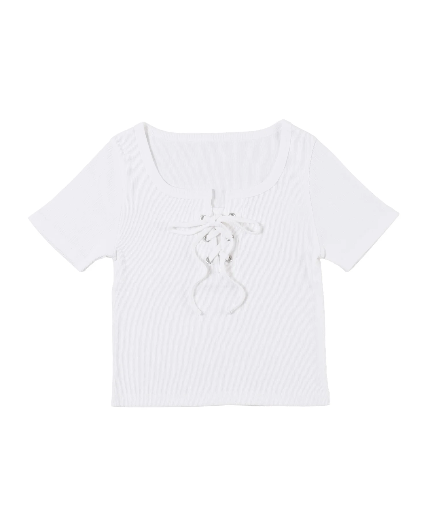 フロントレースアップトップス - Image 17