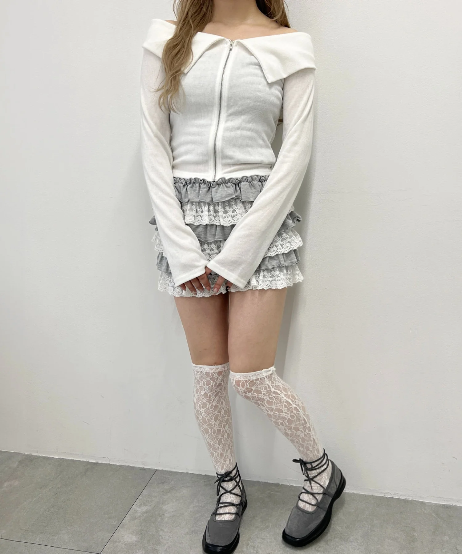 オフショルジップトップス - Image 8