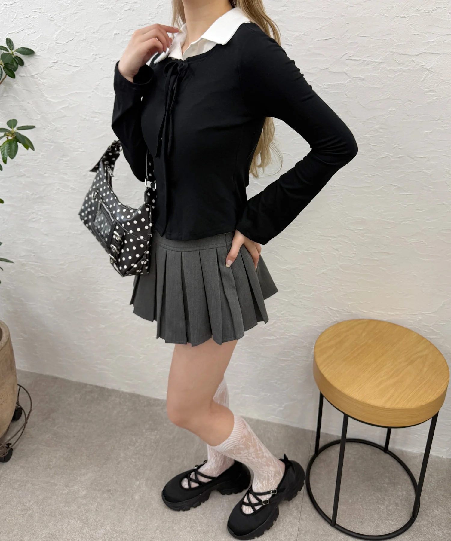 襟付きレイヤードトップス - Image 14