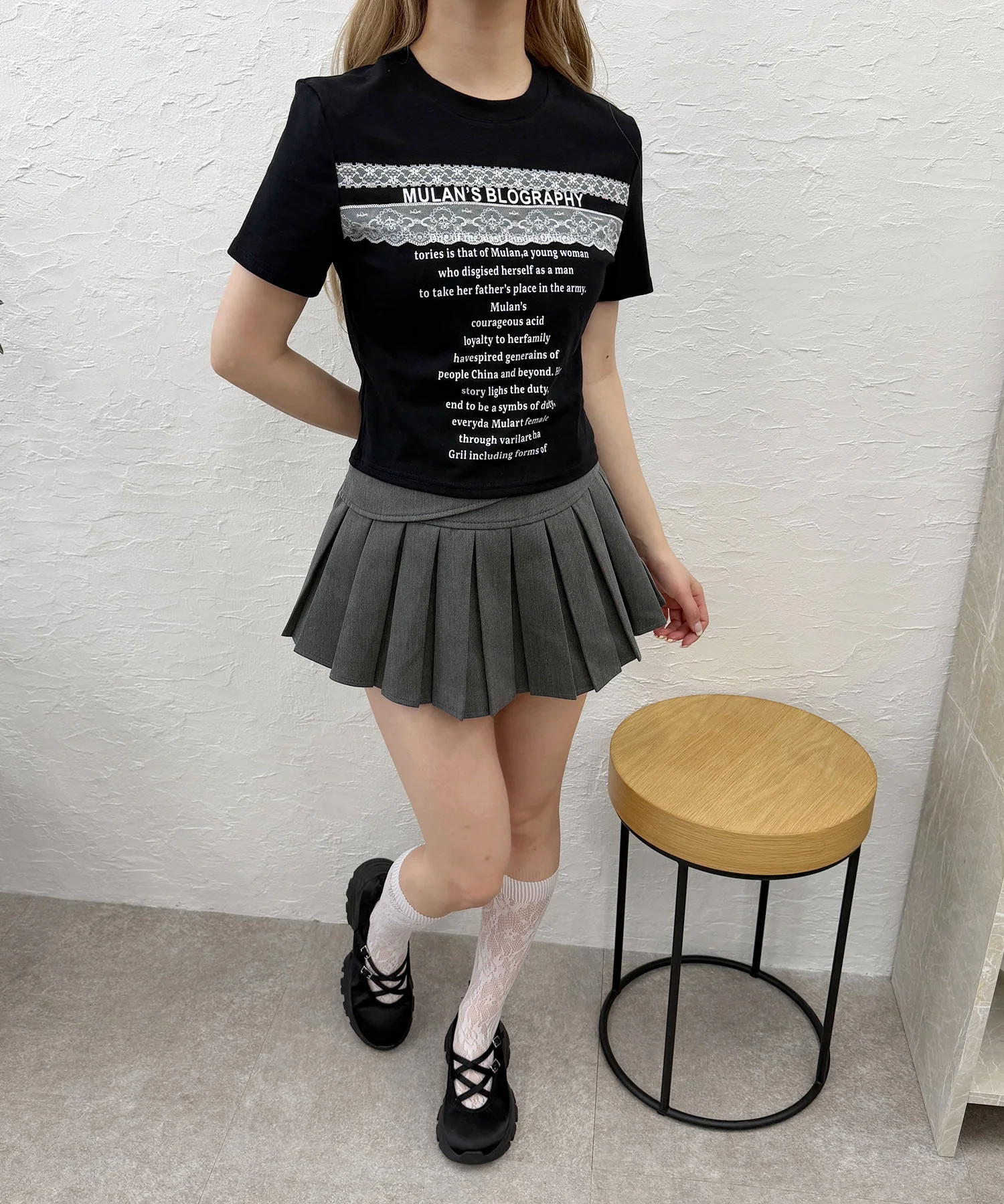 レースデザインチビTシャツ - Image 10